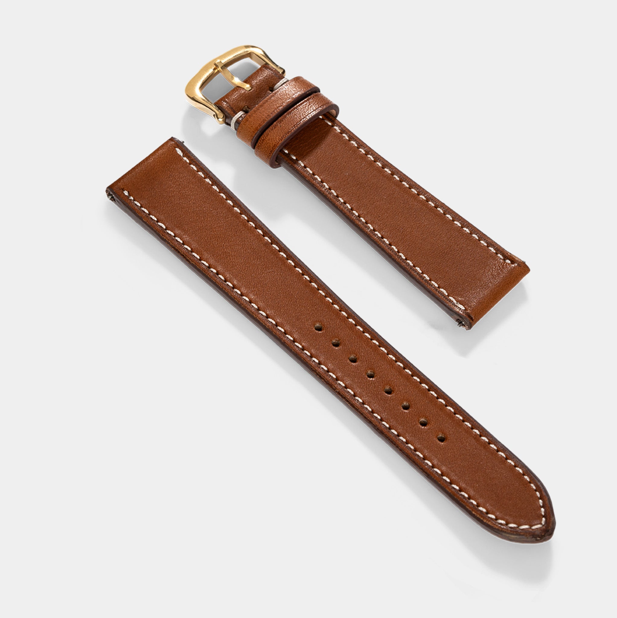 Strap for Cartier Tank Louis (2021-2024) - The Chevalin Cognac Brown