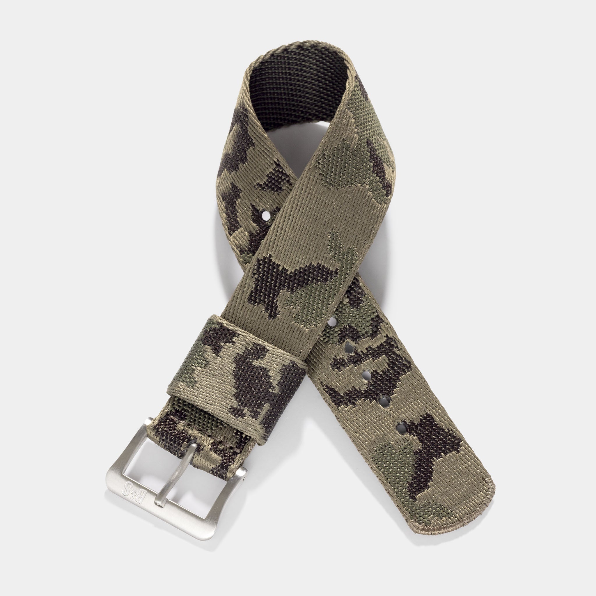 Camo Jacquard Nato Watch Strap For Rolex Sport Watches