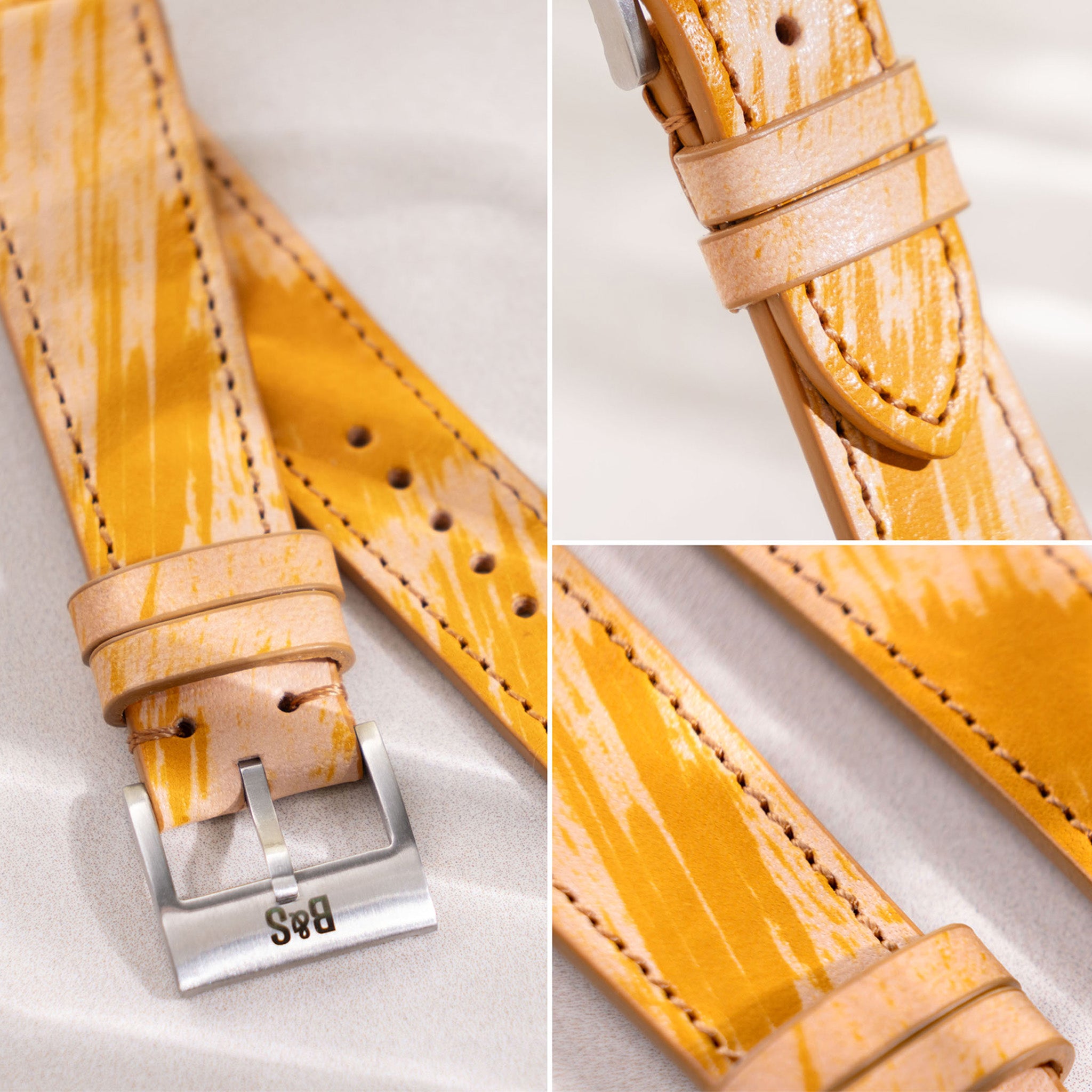 The Santa Monica Leather Watch Strap - Jubilee Edition