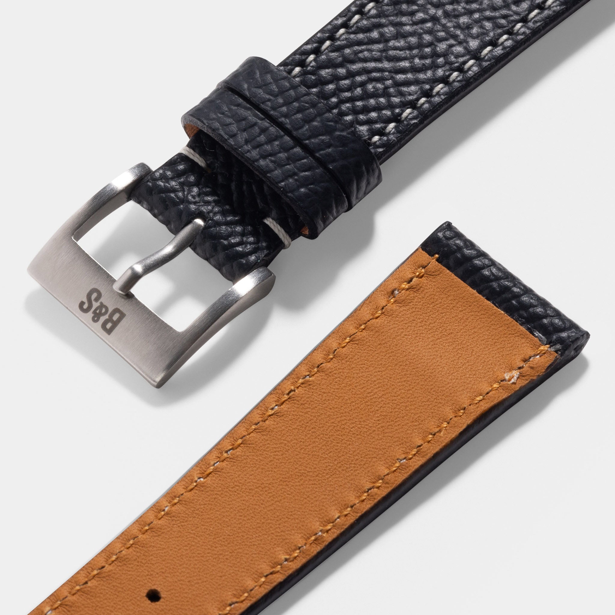 Marston Calf Black Leather Watch Strap