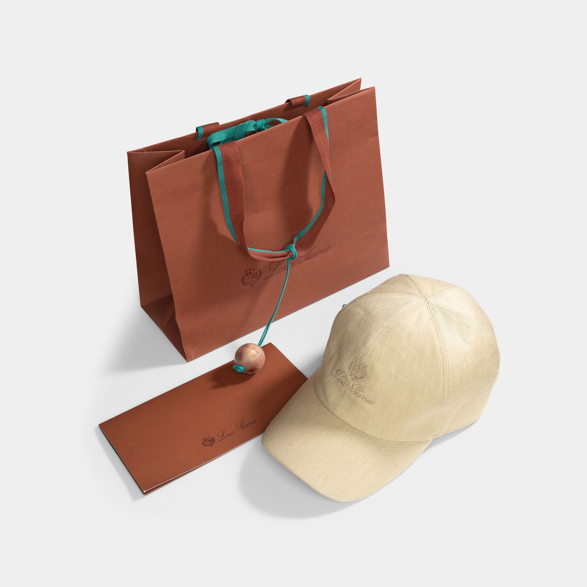 Lora Piana Logo -embroidered Linen Baseball cap