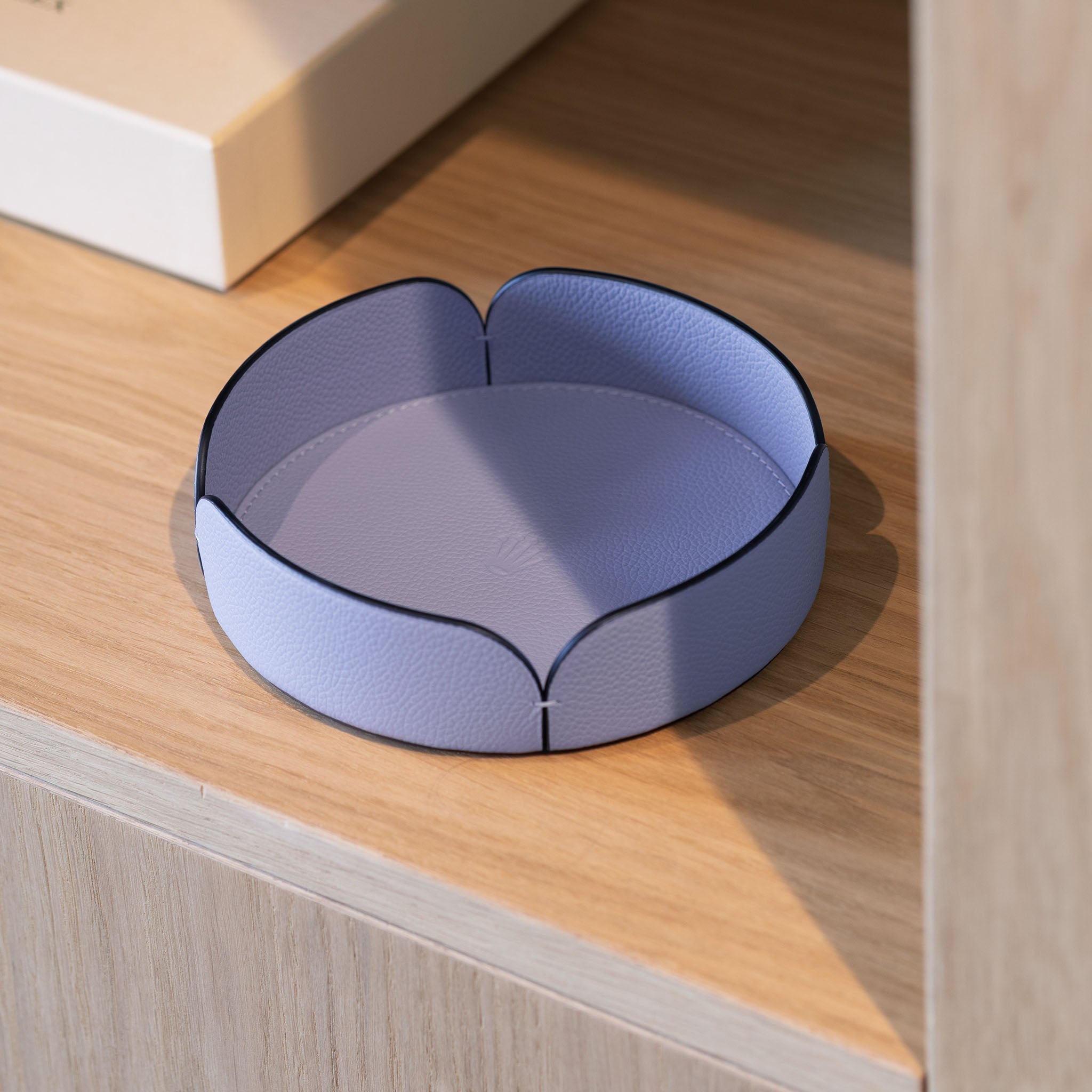 Rolex Leather Organiser Tray in purple colour