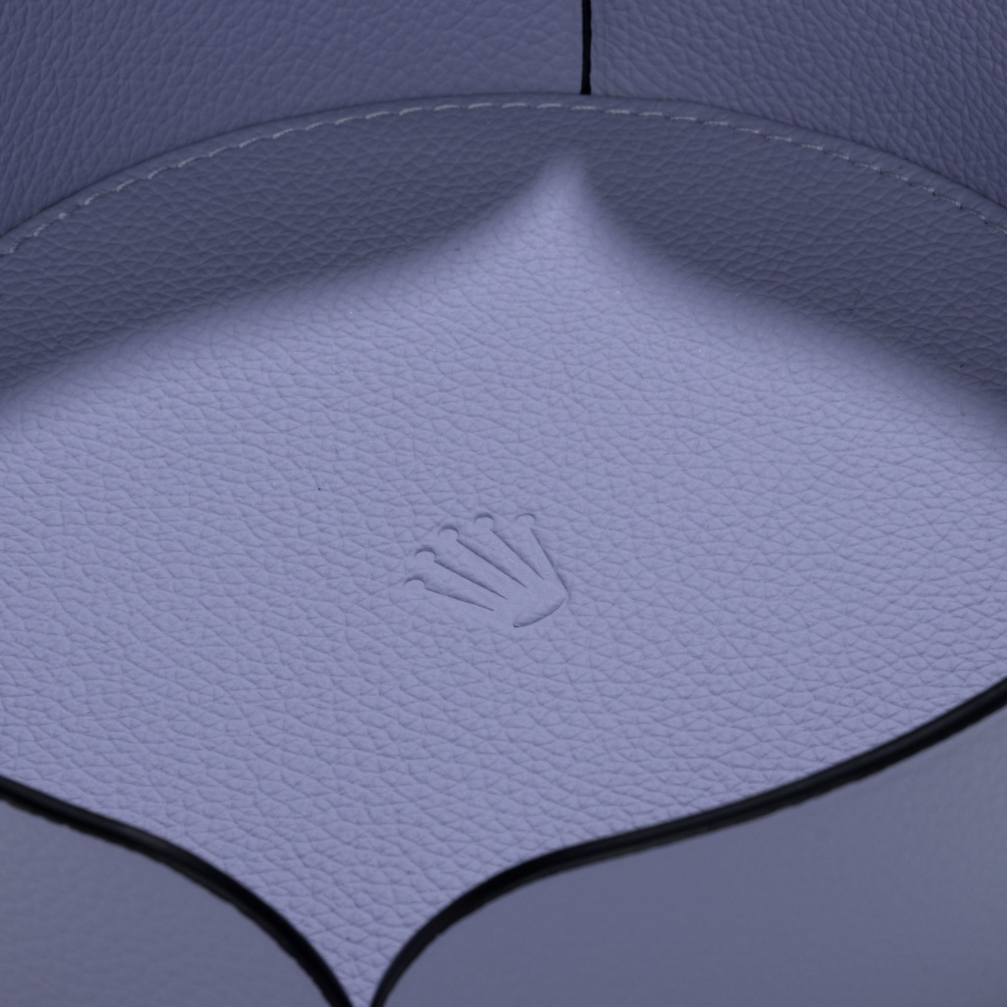 Rolex Leather Organiser Tray in purple colour