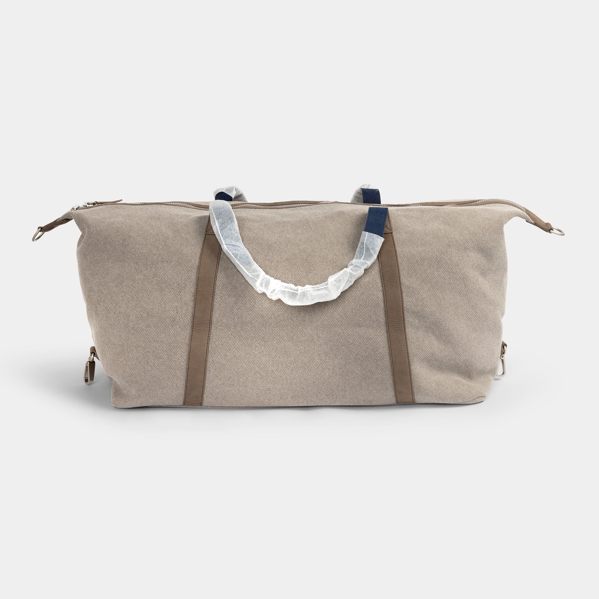 Rolex taupe grain canvas/ suede travel Bag