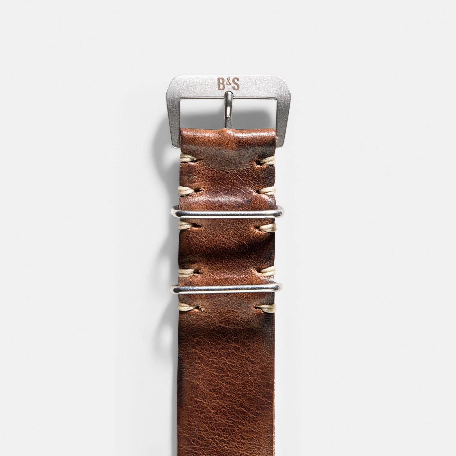Strap for Rolex Submariner 5513 & 1680 - Siena Brown Single Pass Leather
