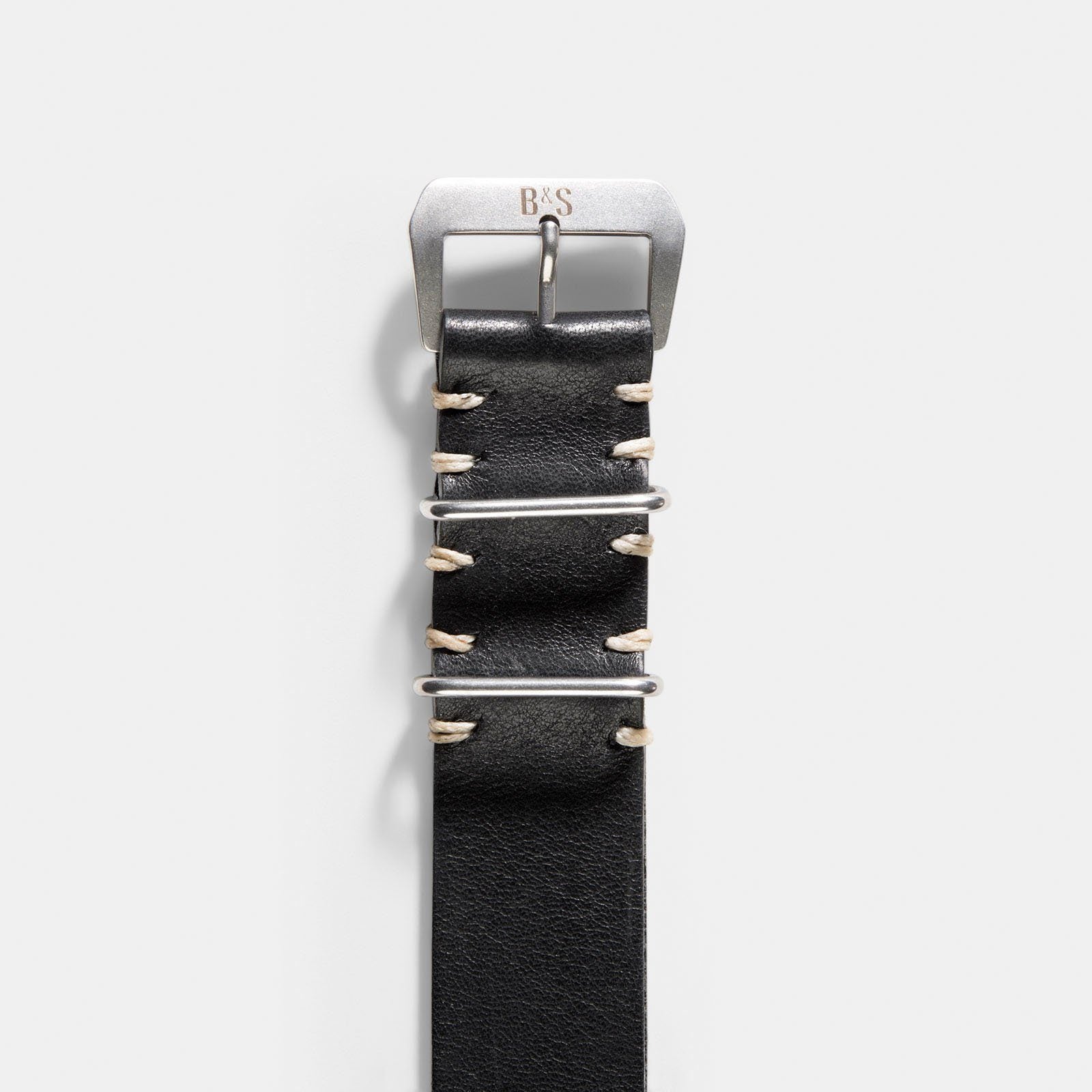 Strap for Rolex Submariner 5513 & 1680 - Single Pass Black Leather