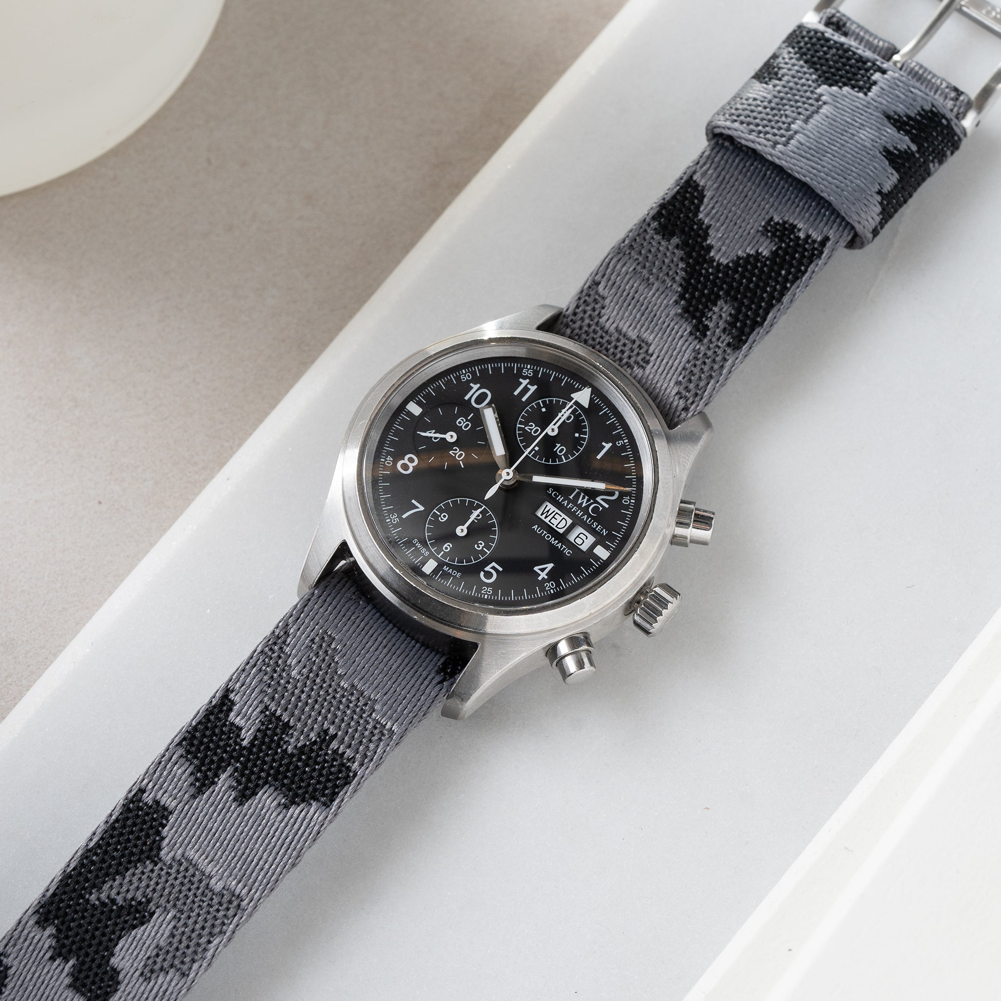 Strap for IWC Flieger Chronograph - Single Pass Camo Jacquard (20mm)