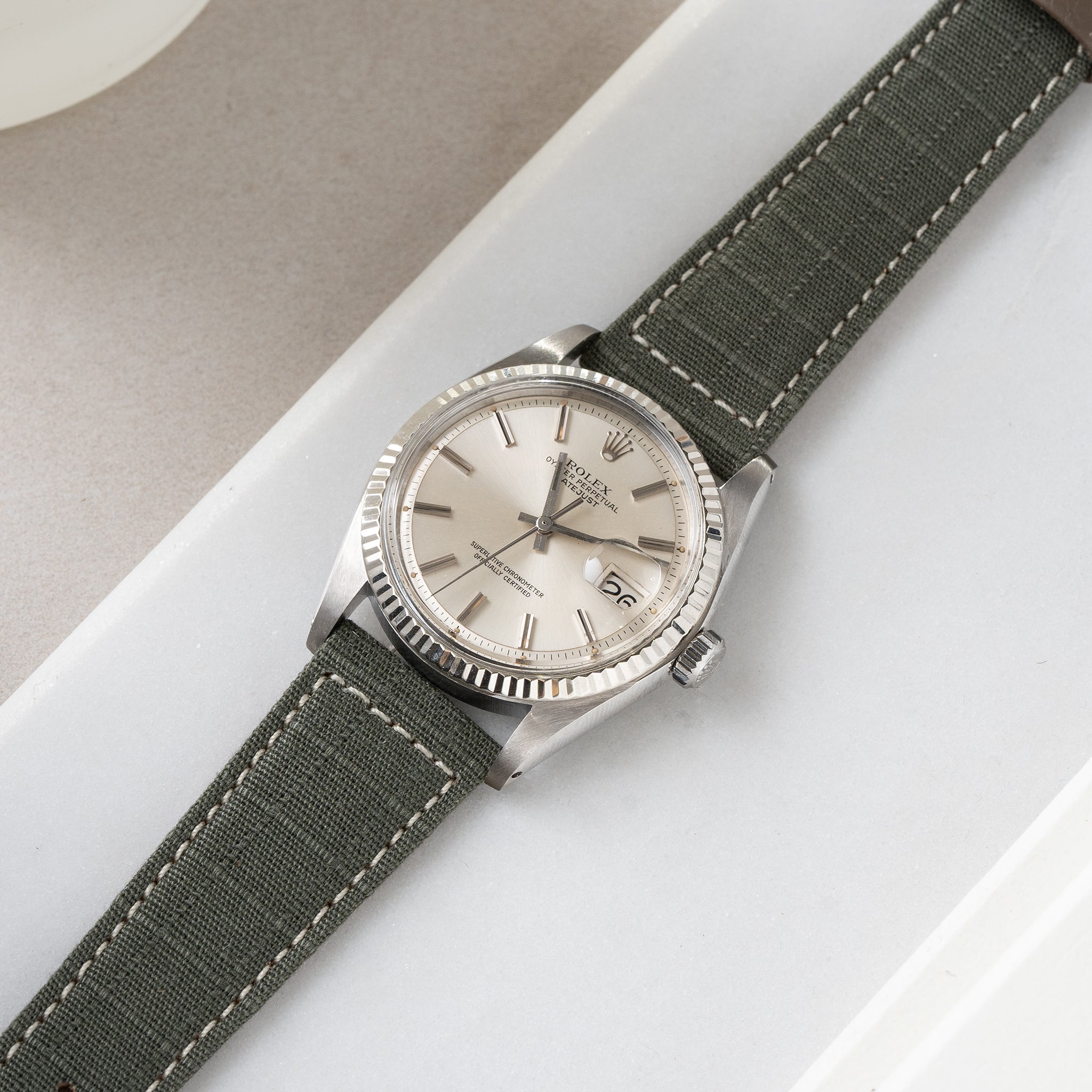 Strap for Rolex Datejust 1601 1603 16014 16030 - The Olive Ripstop