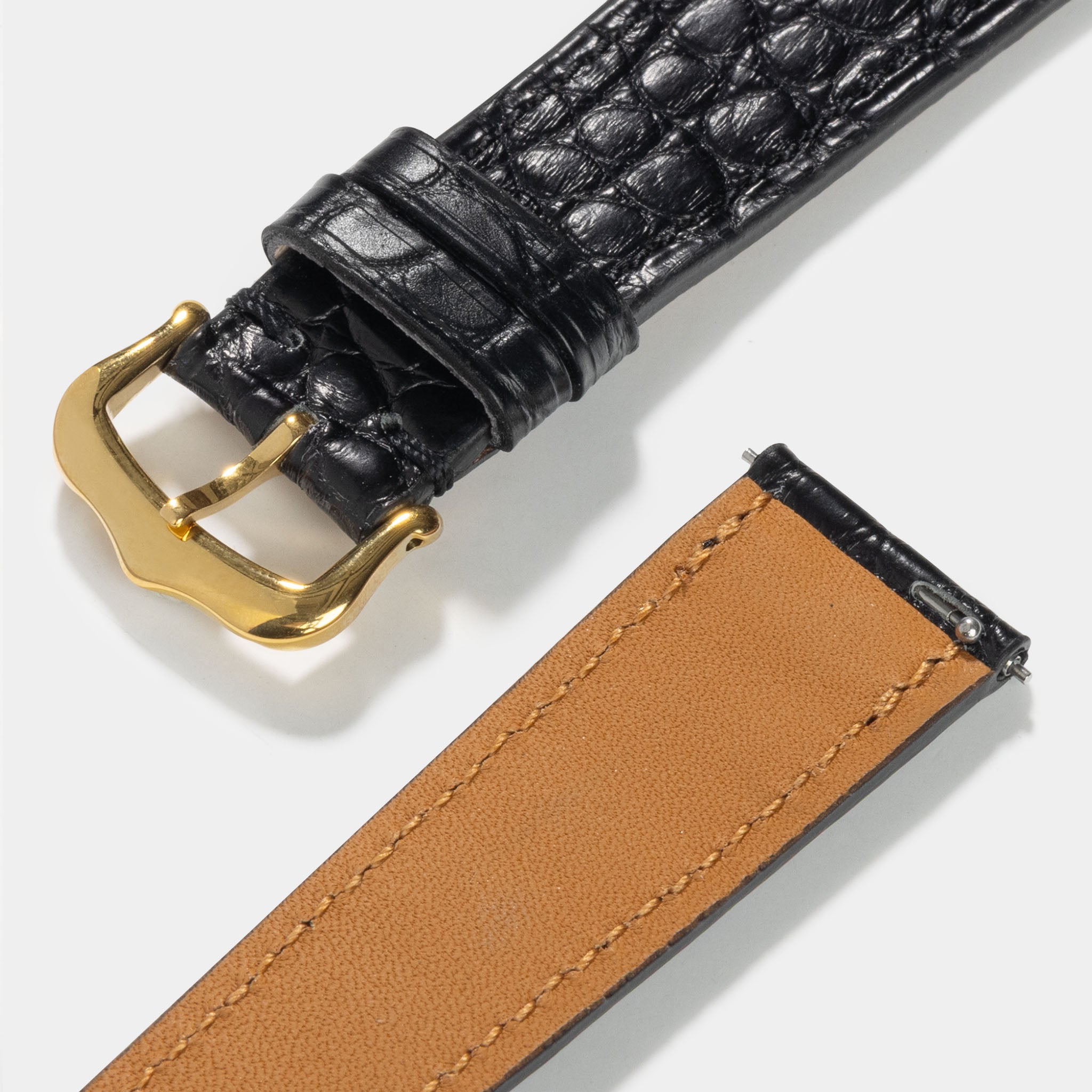 Strap for Cartier Tank Louis (2021-today) - Black Alligator