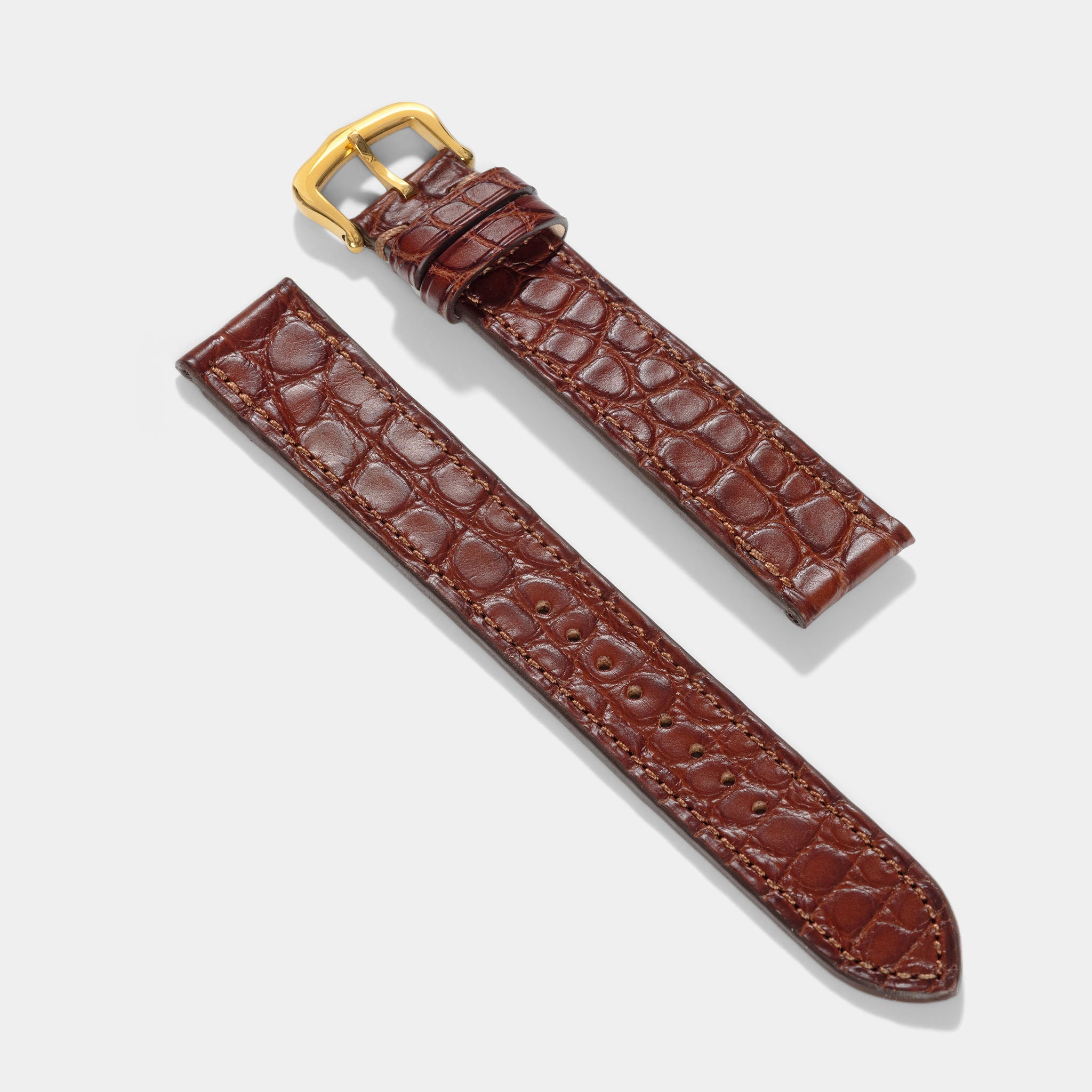 Strap for Cartier 17.5mm - The Dark Bown Alligator