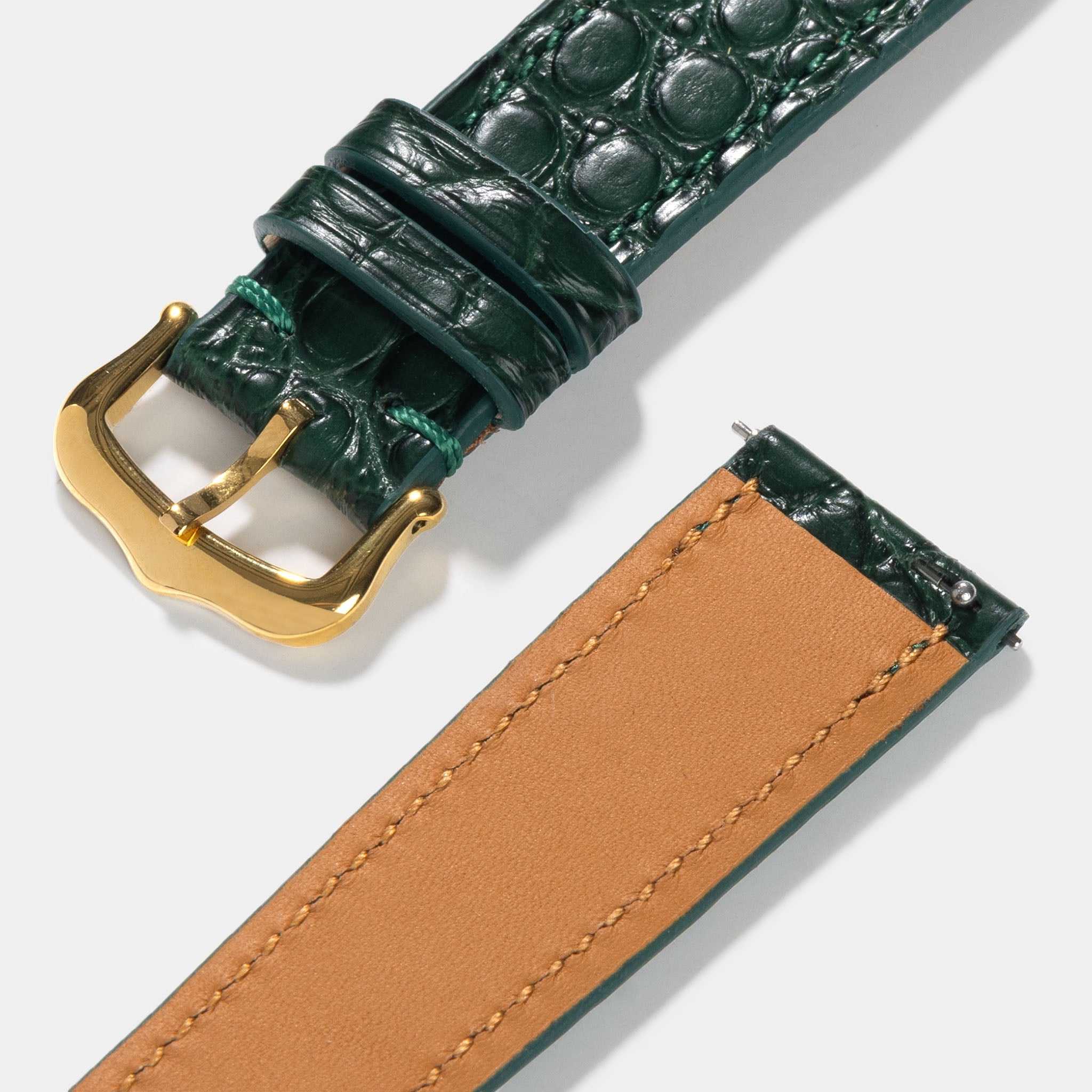 Strap for Cartier Tank Louis (2021-today) - Green Alligator