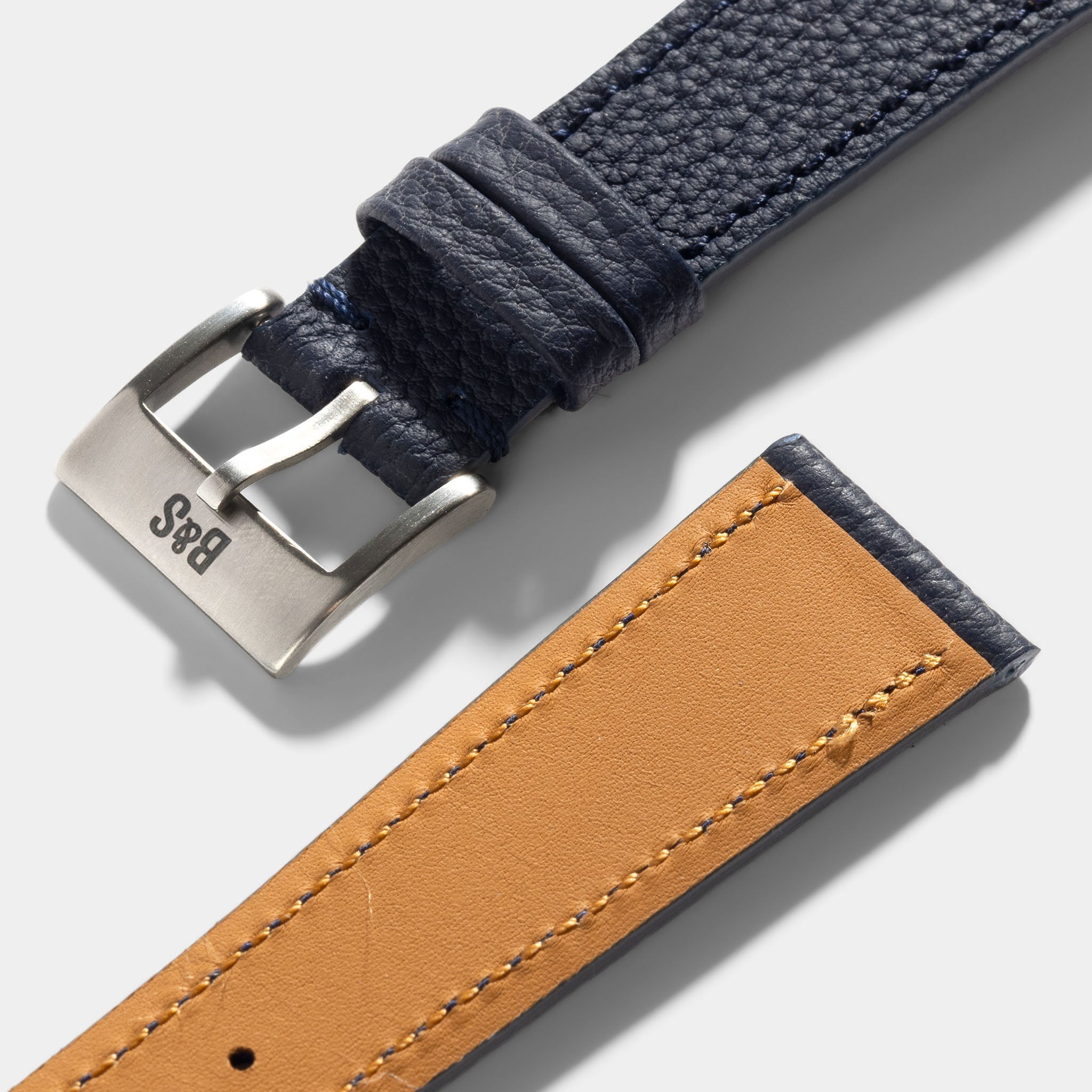 Grana Royal Blue Tonal Leather Watch Strap
