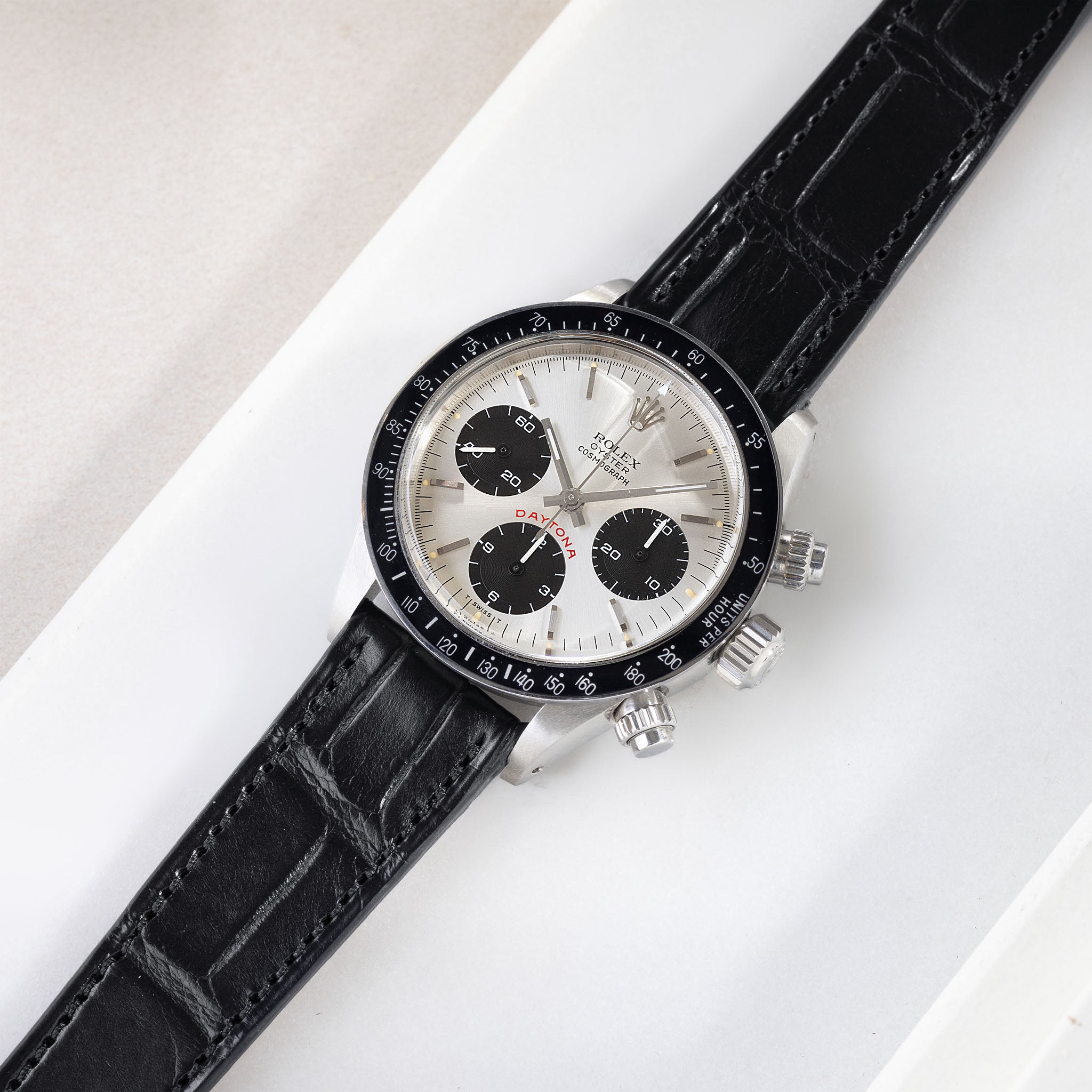 Premium Alligator Fullcut Black Watch Strap