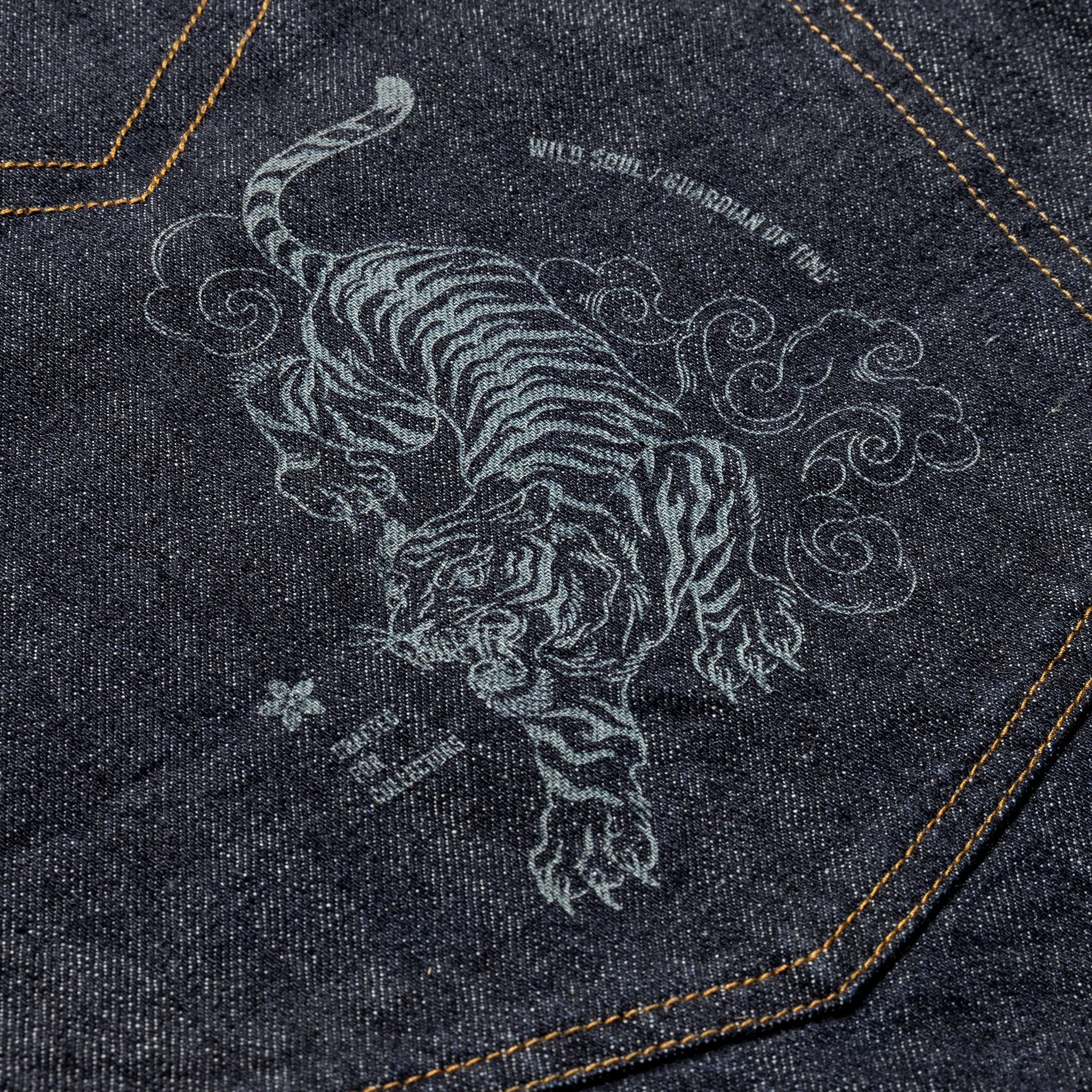 The Tiger Denim Tote – Raw Soul Edition