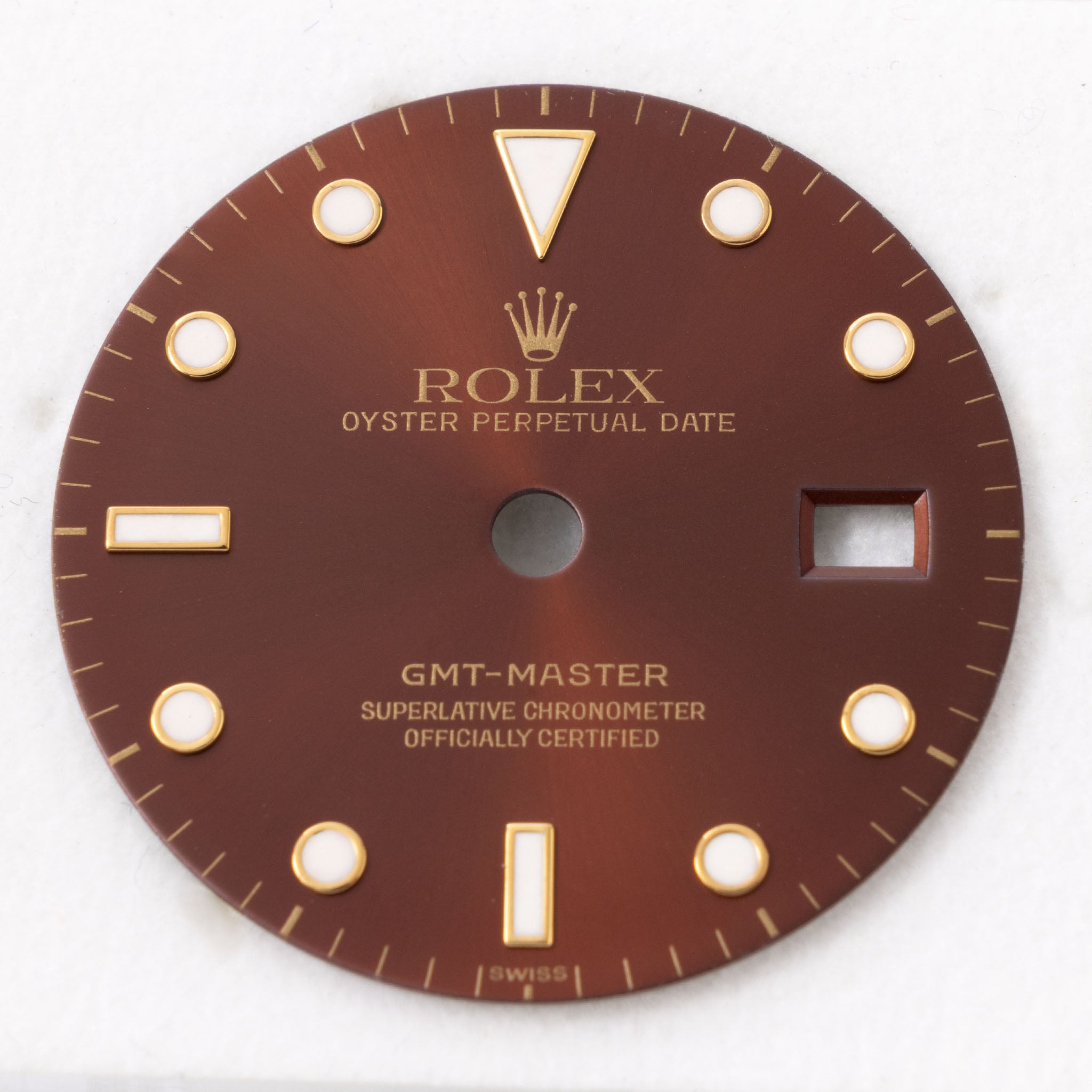 Rolex GMT-Master in 18k Yellow Gold Ref 16758 with Original Guarantee Paper "Two Dials"