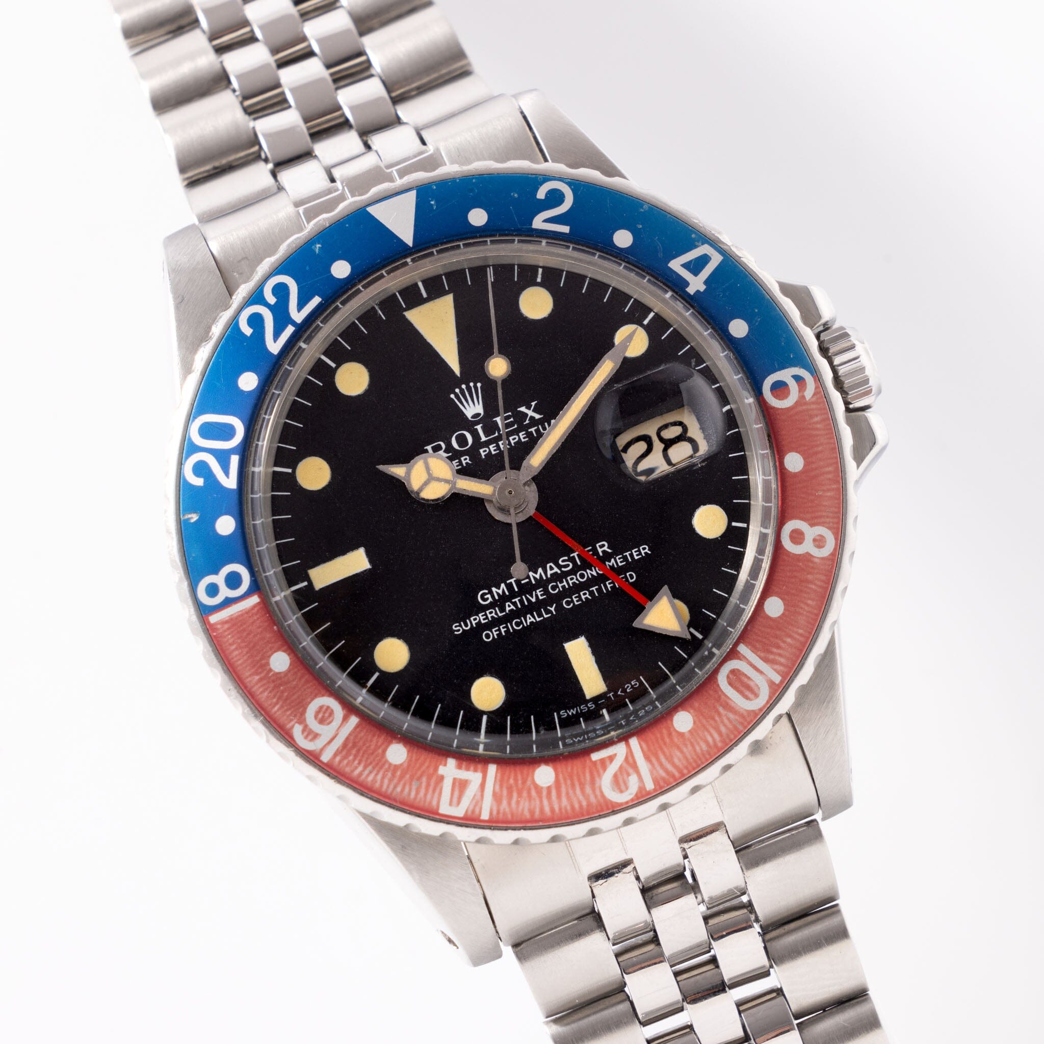Rolex GMT-Master 1675 Long-E Dial Pepsi Bezel Insert
