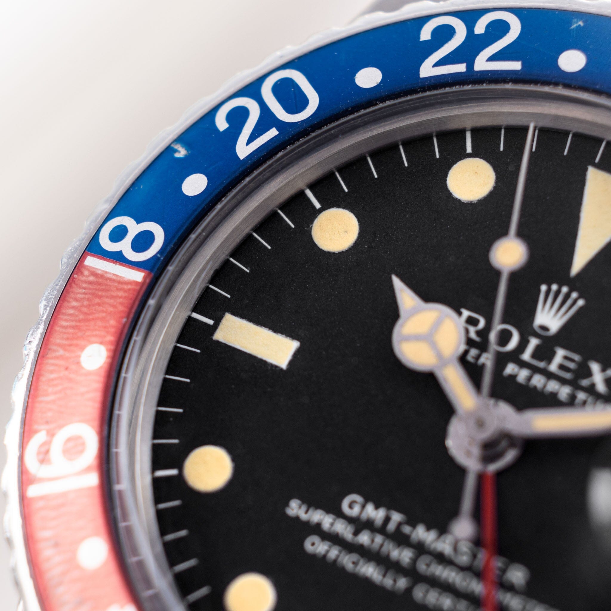 Rolex GMT-Master 1675 Long-E Dial Pepsi Bezel Insert
