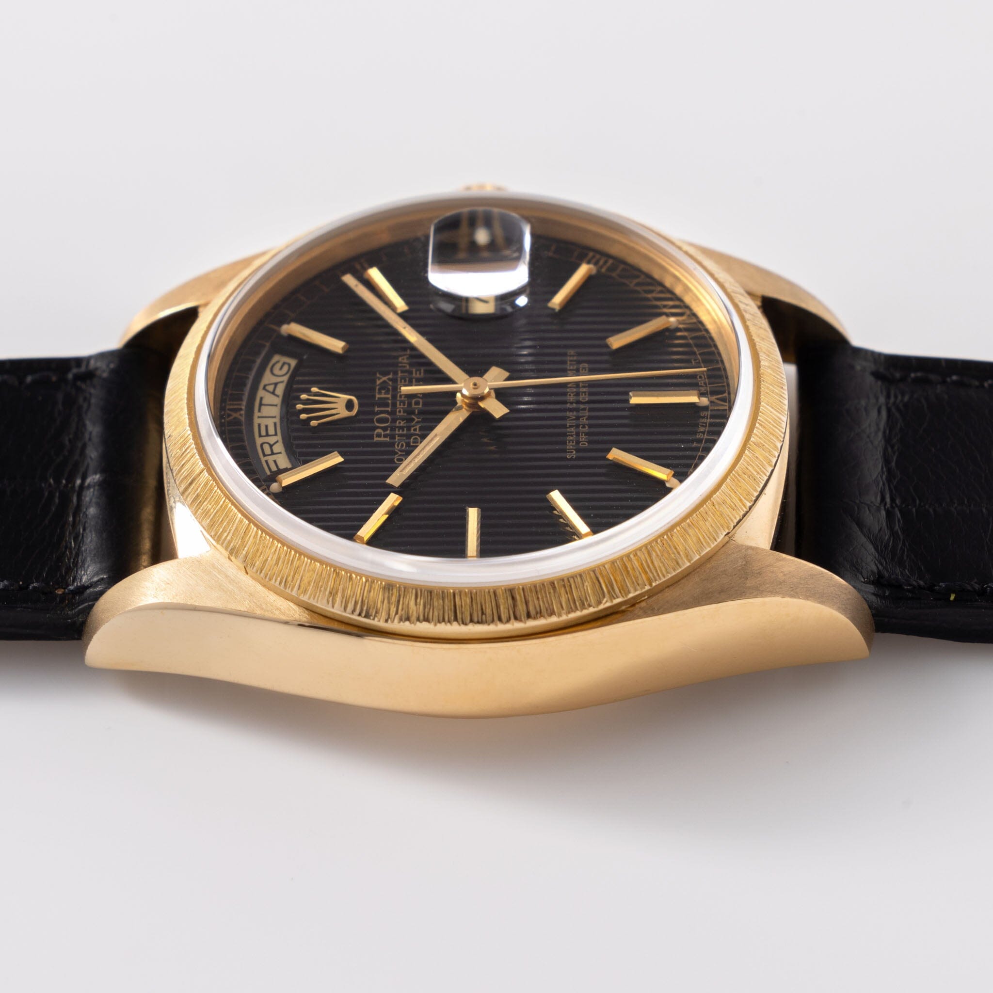 Rolex Day-Date Black Tapestry Dial Ref 18078