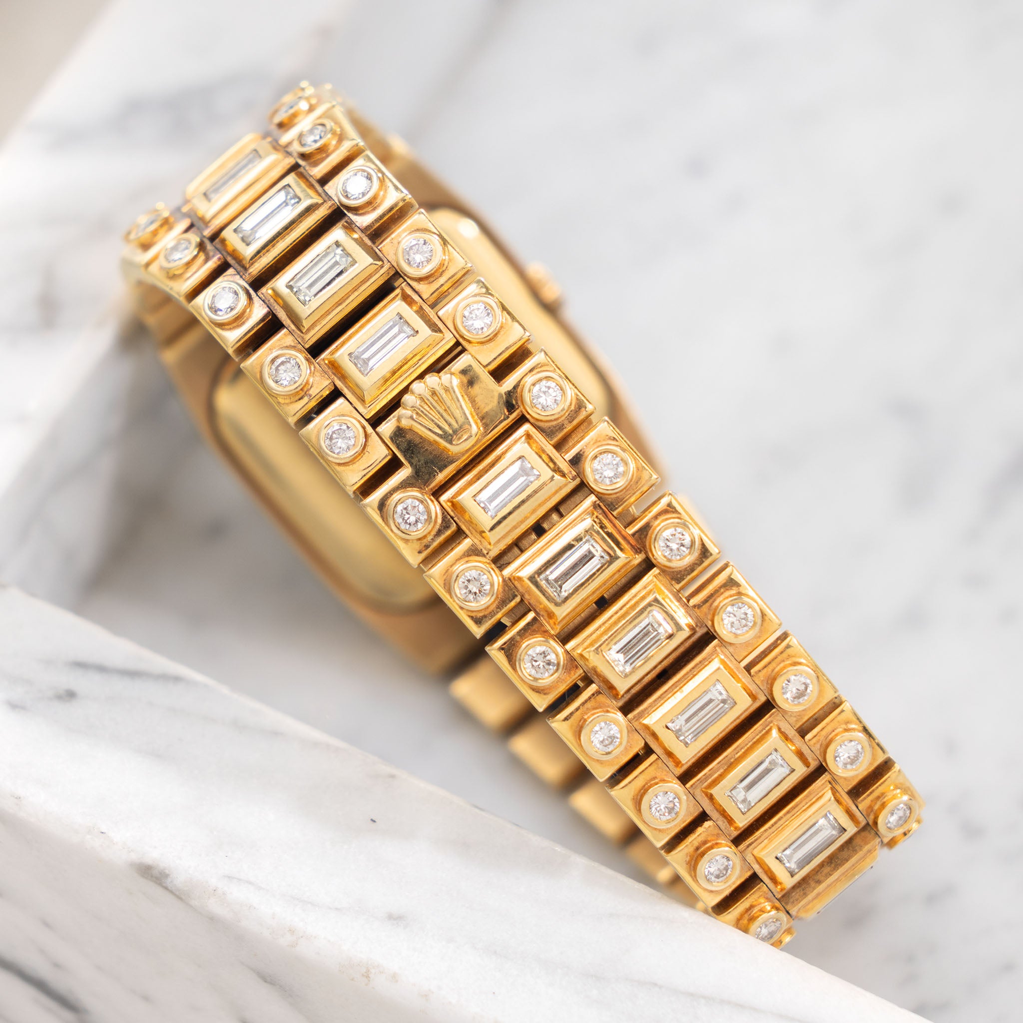 Rolex Cellini Octopussy Bracelet Silver Dial Ref 4951