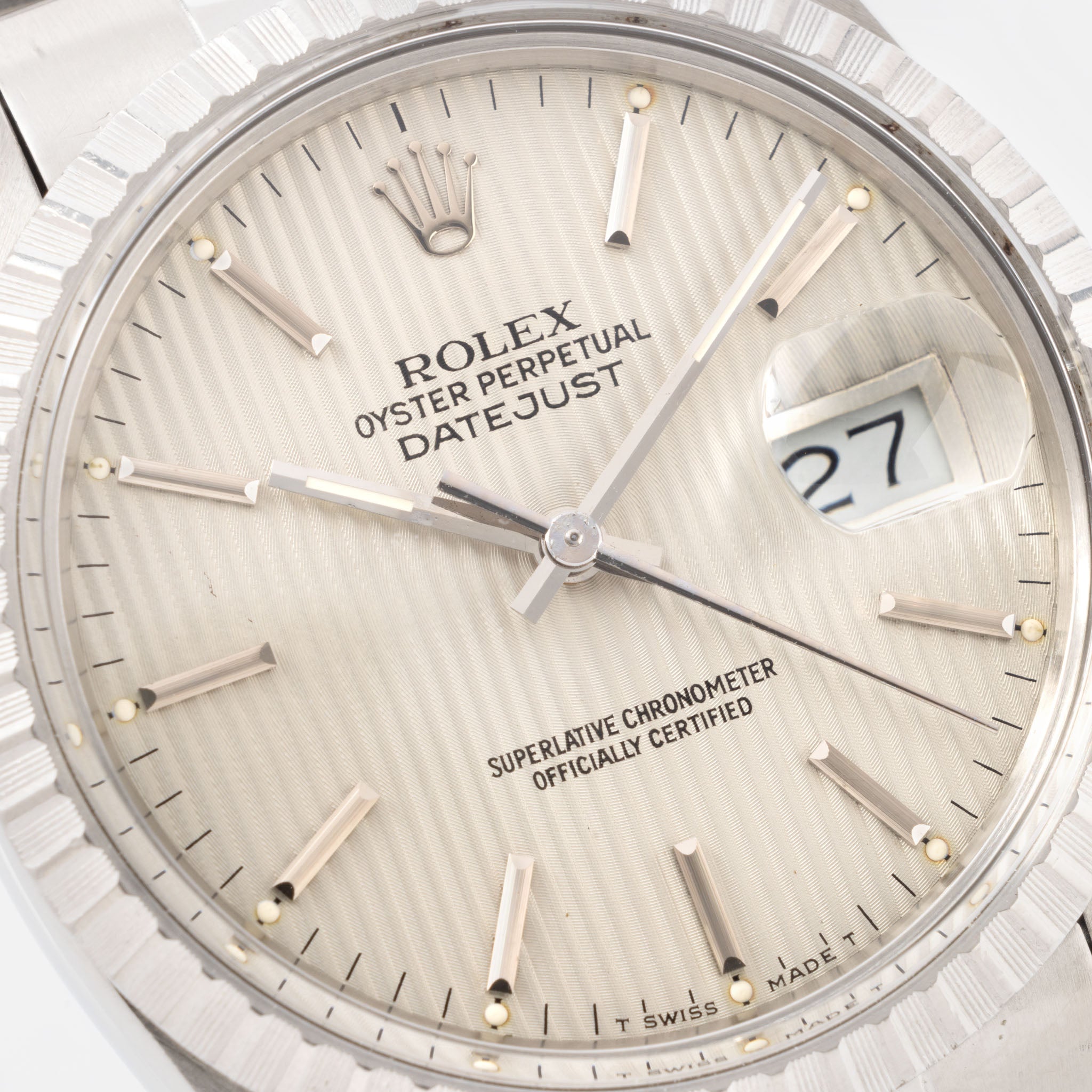 Rolex Datejust Cream Tapestry Dial Ref. 16030
