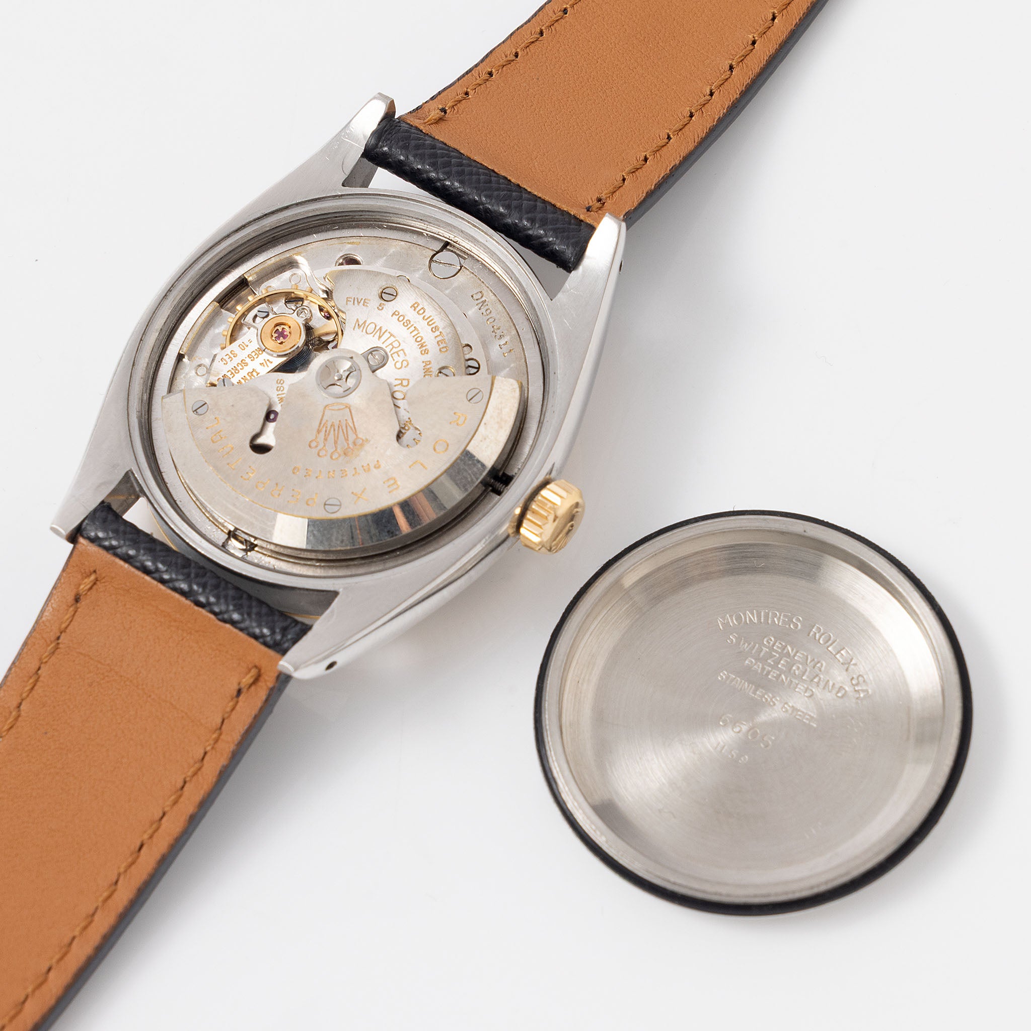 Rolex Datejust Gilt Dial ref. 6605 Steel and Gold Execution