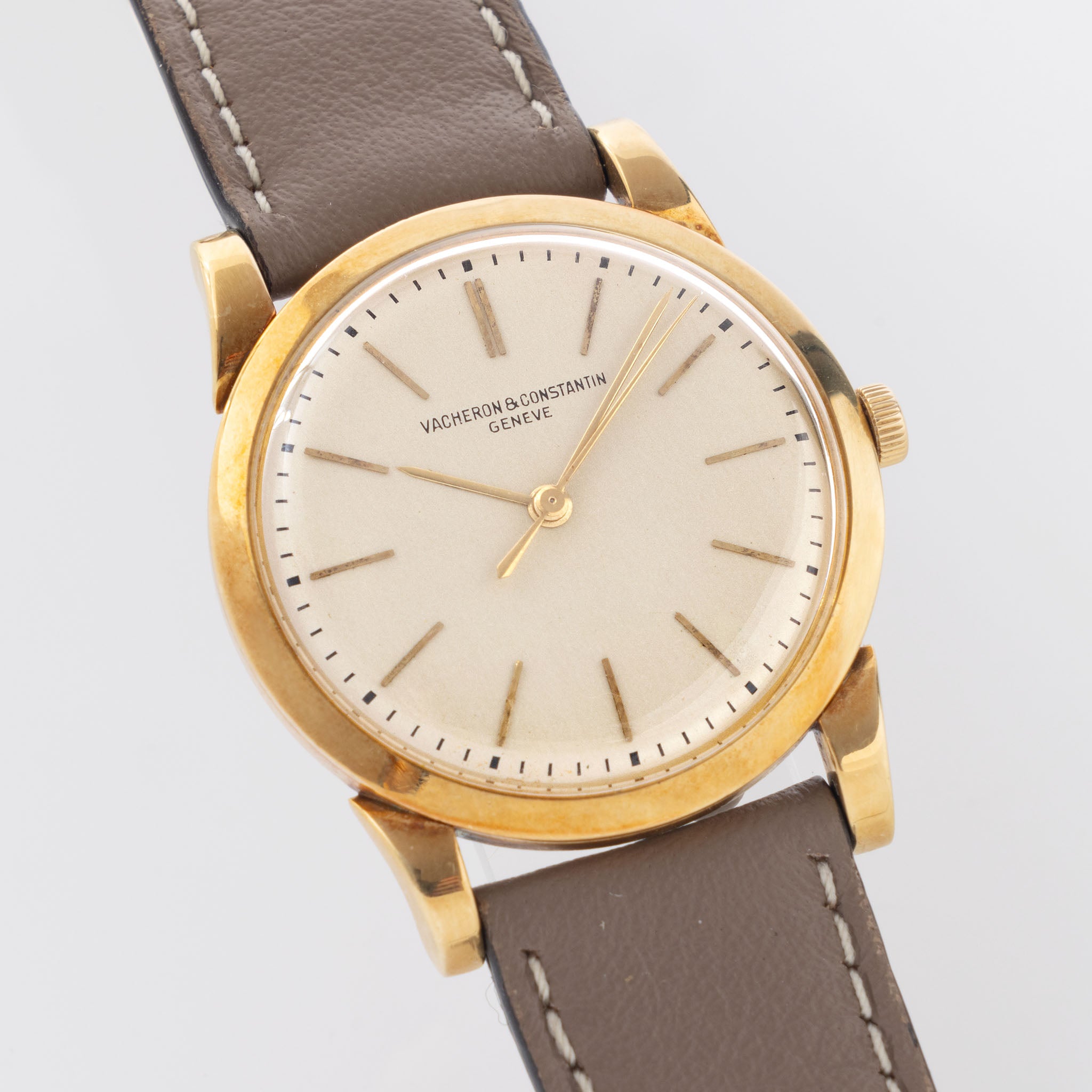 Vacheron Constantin 18k Yellow Gold Ultra-Thin Dress Watch Ref. 6031 Silver Dial