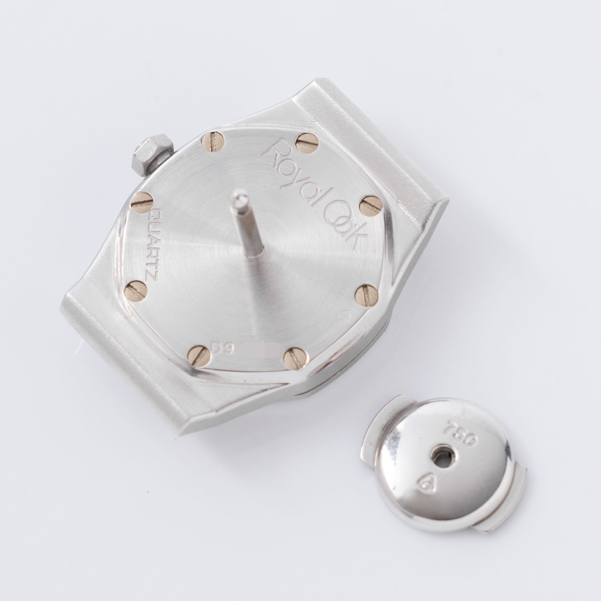 Audemars Piguet Royal Oak Revers Pin Watch in 18K White Gold Box and Certificate of Origin Set "Jewelry Collection"