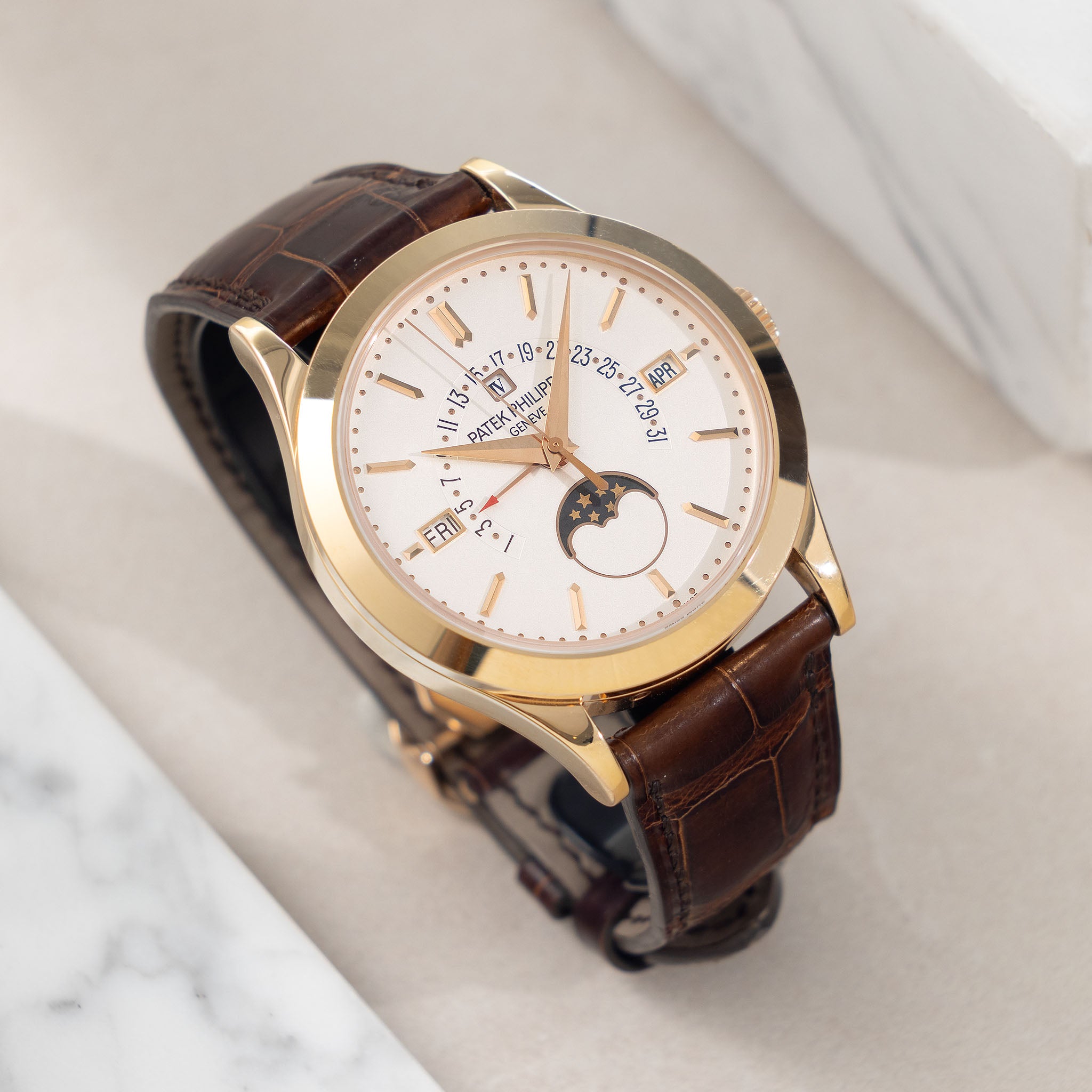 Patek Philippe 5496R Retrograde Perpetual Calendar in 18K Rose Gold Box And Paper Set