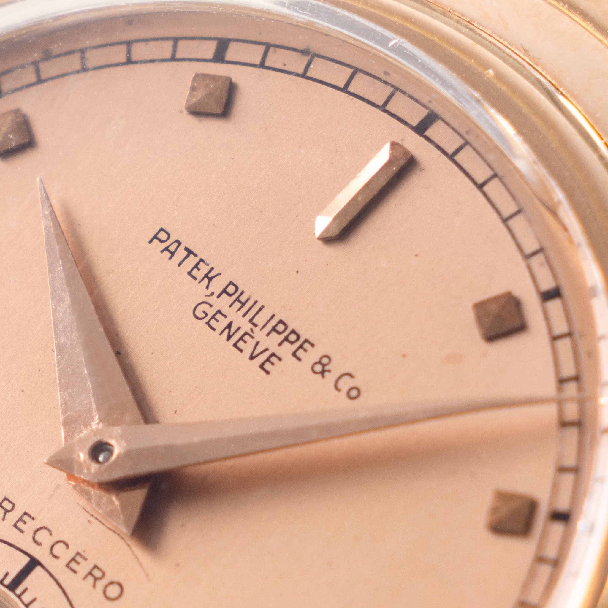Patek Philippe Calatrava ref 539 "Armadillo" pink on pink double signed Freccero in 18k pink gold