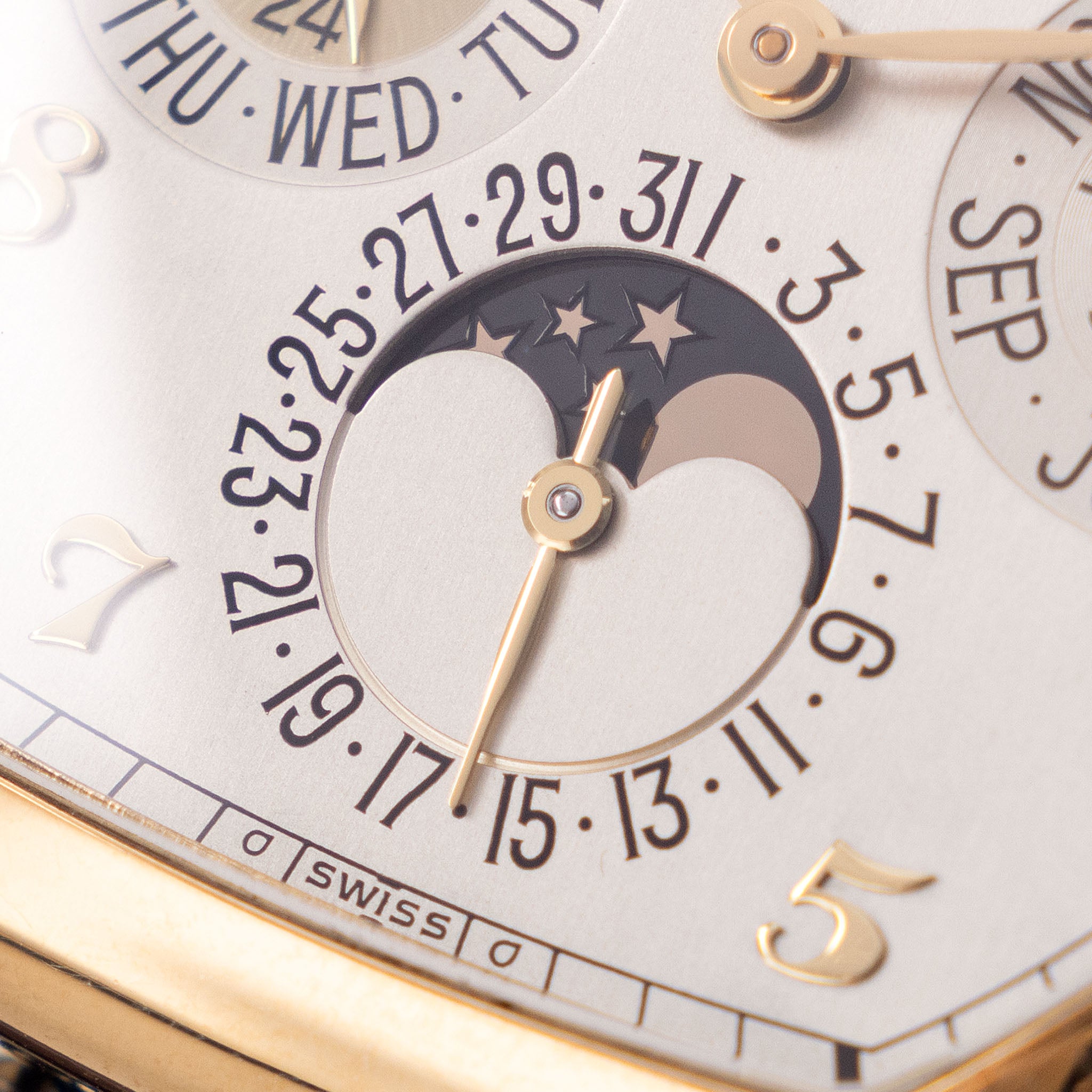 Patek Philippe Perpetual Calendar 5040J in 18k yellow gold Tonneau case with box and papers