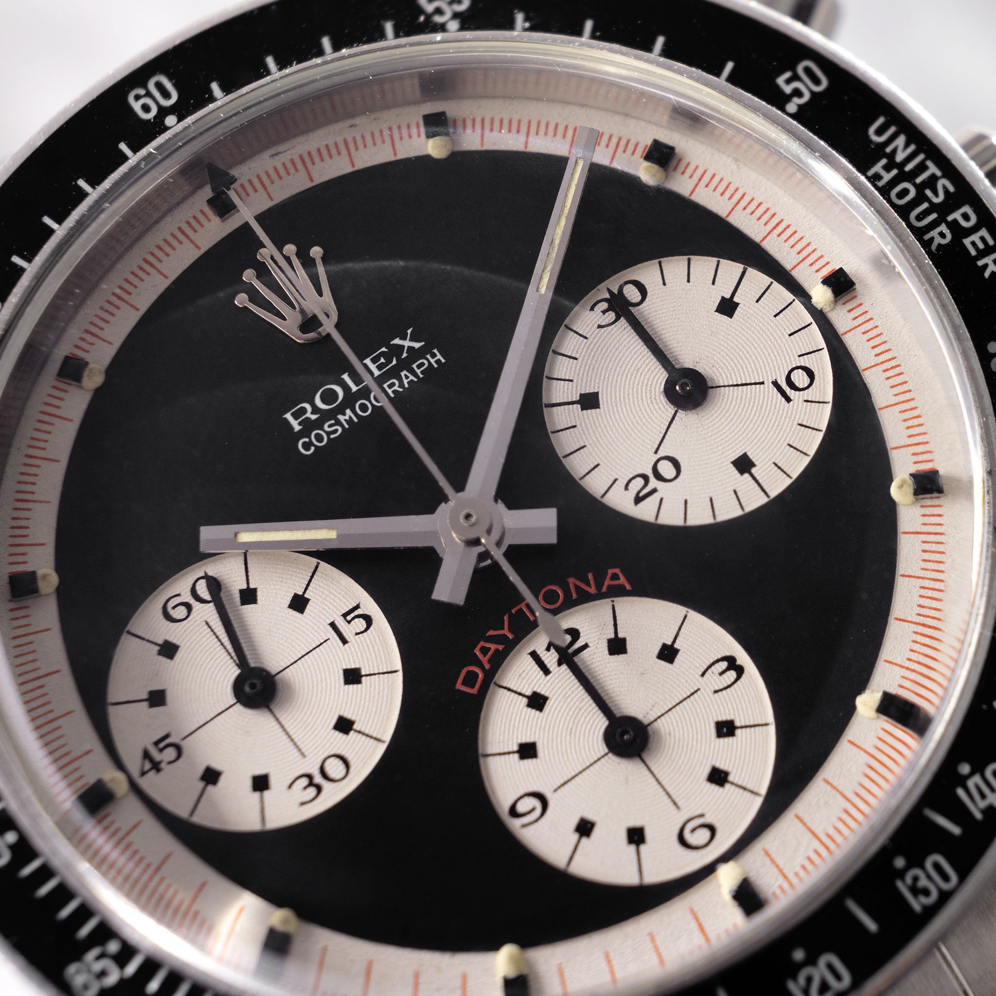 Rolex Cosmograph Daytona 6241 Black Tri-Color exotic dial with Rolex service papers