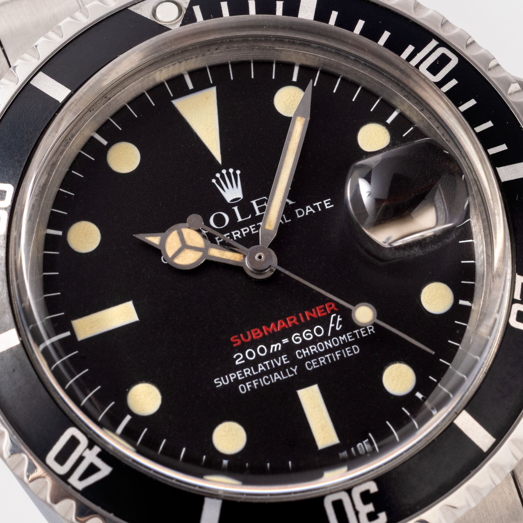 Rolex Submariner Date 1680 “Red Sub” Mk3 Meters First Dial
