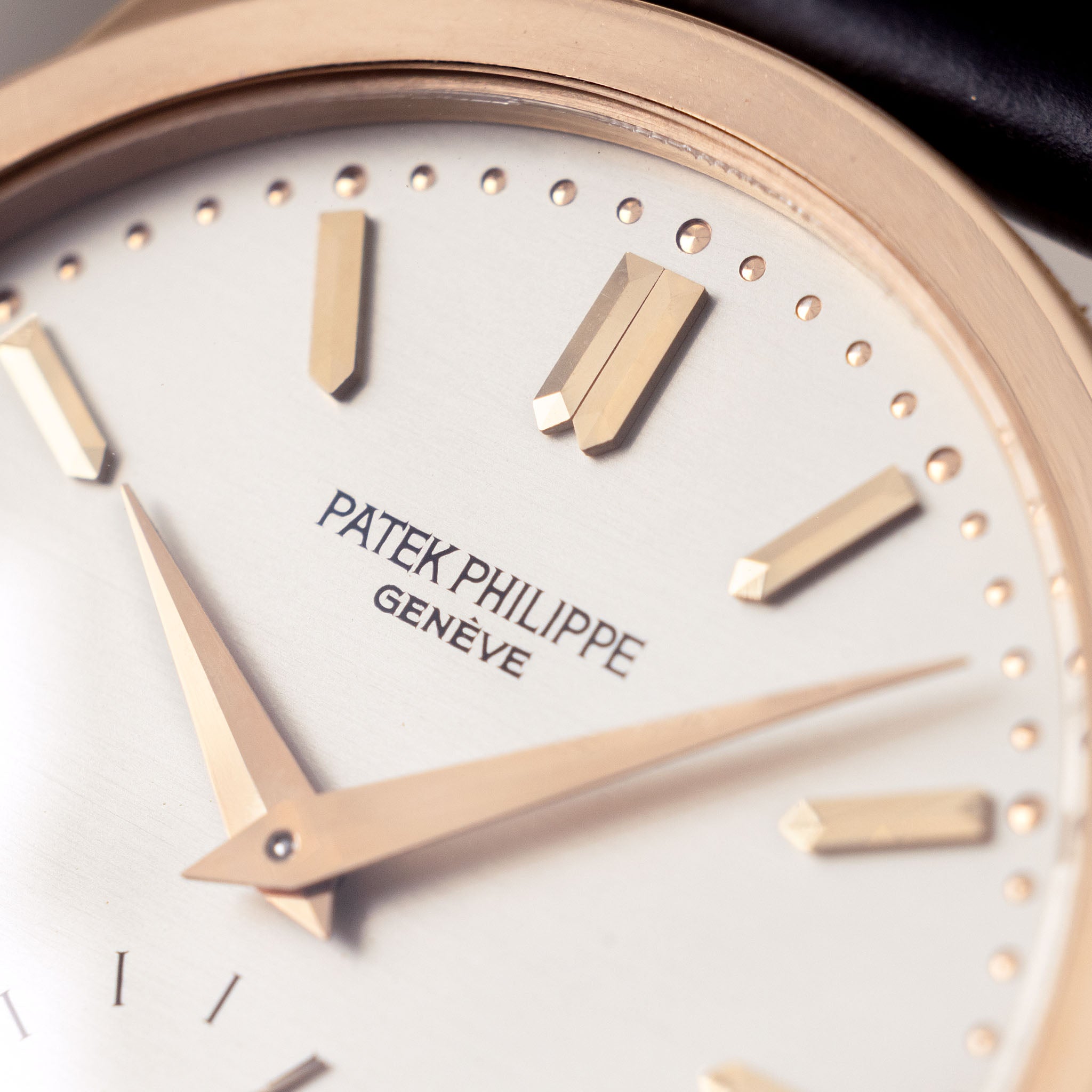 Patek Philippe Calatrava Silver Dial in 18K Rose Ref. 3796 Box and Certificate of Origin