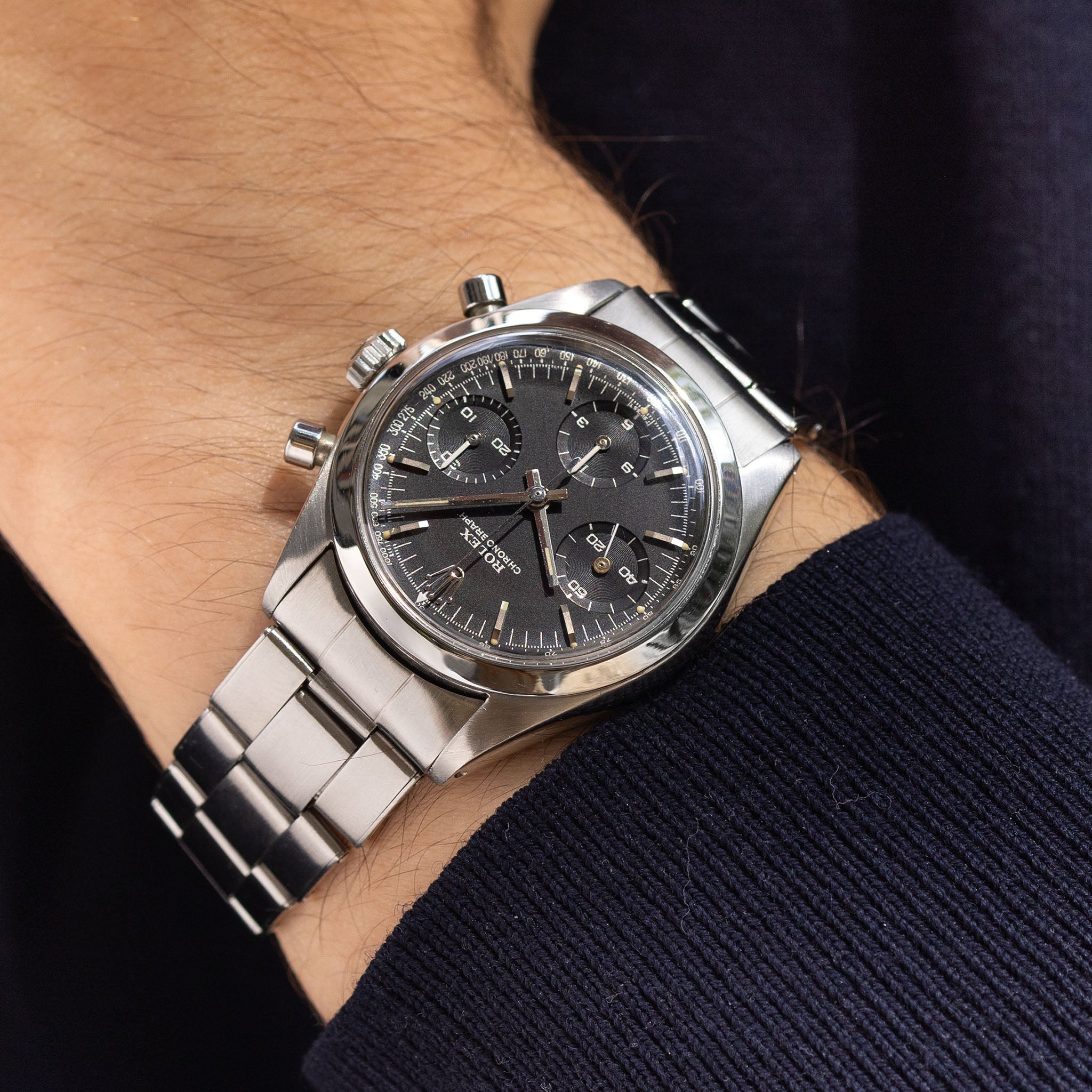 Rolex Chronograph "Pre-Daytona" 6238 Black Knight