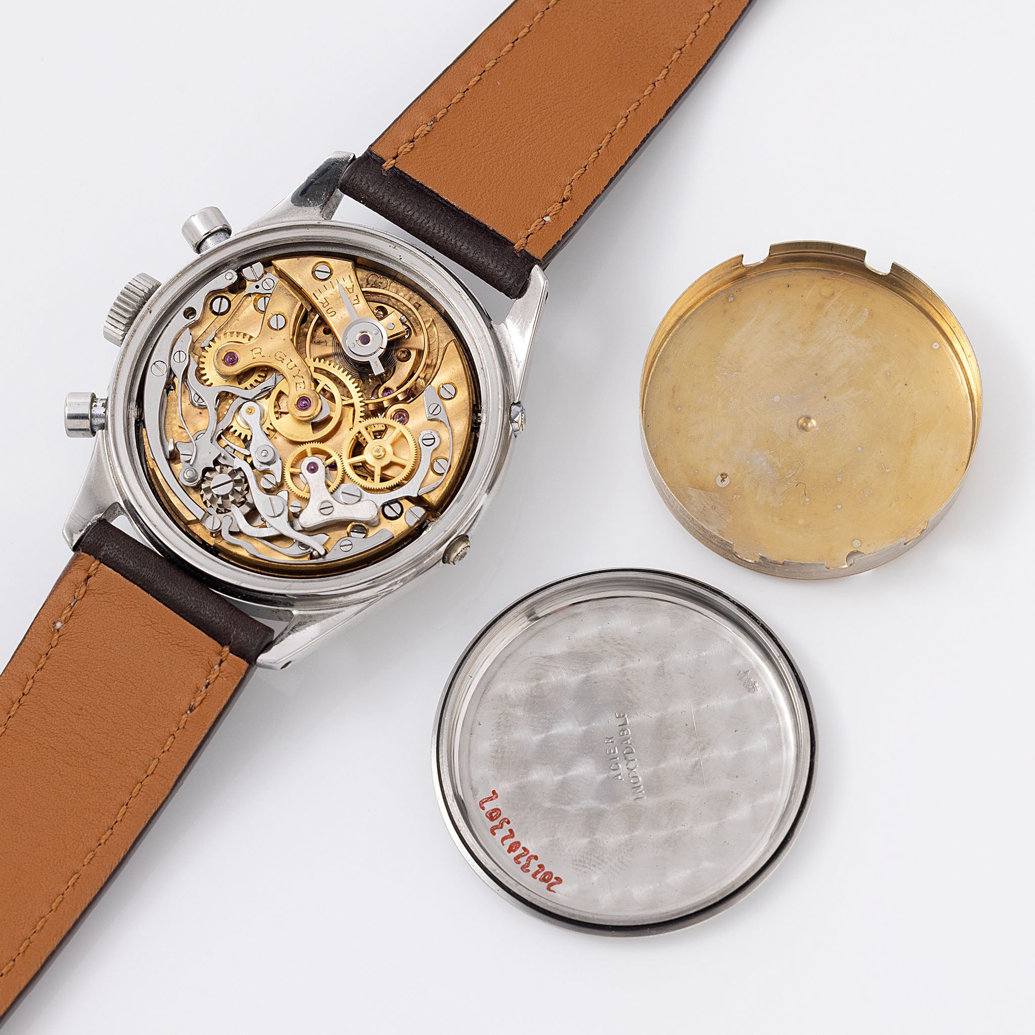 Technicum La chaux de fonds Triple Date Moonphase Chronograph “Datocompax” School Watch with provenance