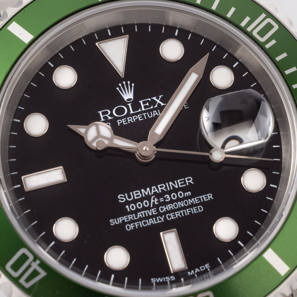 Rolex Submariner “Kermit” Flat 4 with Pouch and Papers Ref. 16610LV