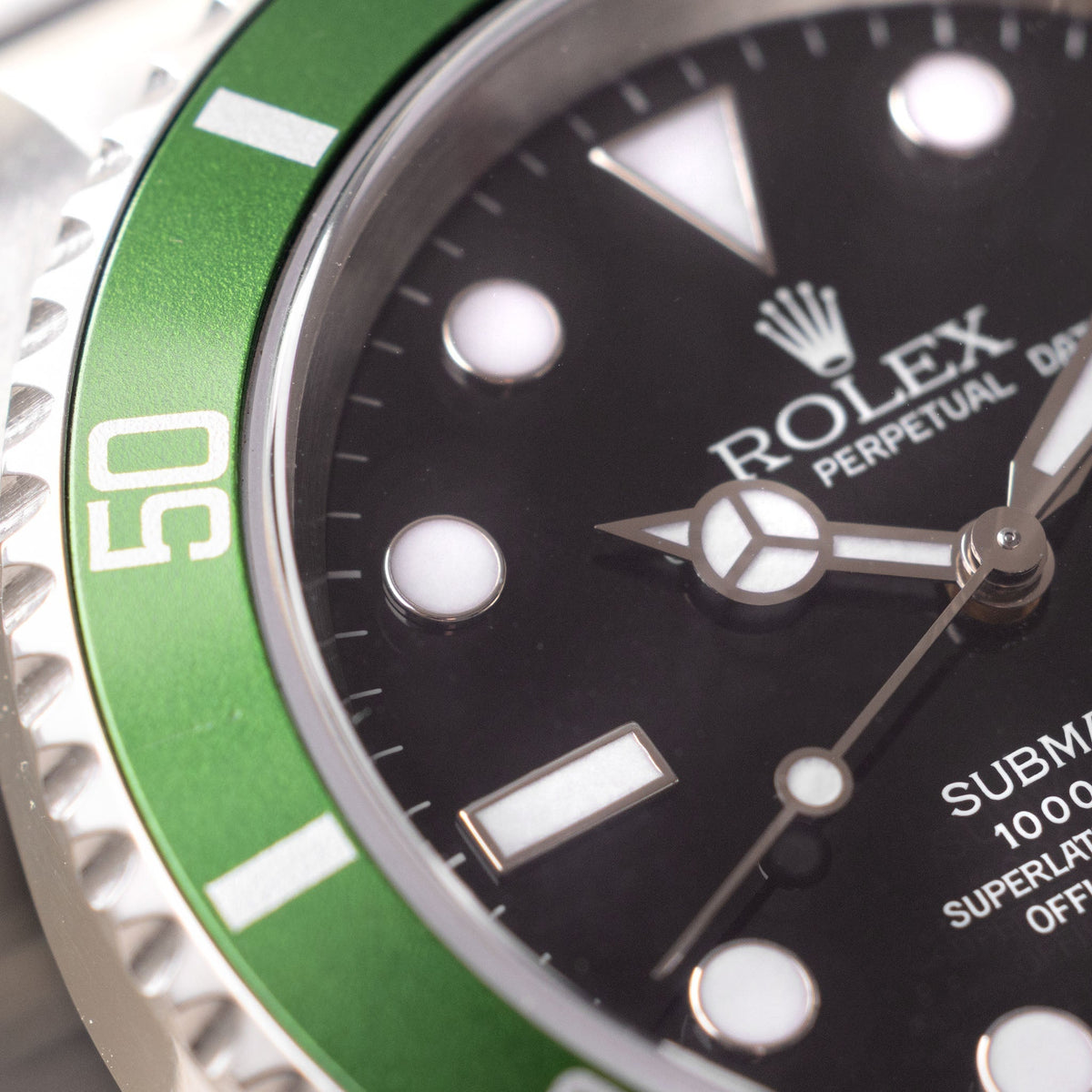 Rolex Submariner “Kermit” Flat 4 with Pouch and Papers Ref. 16610LV