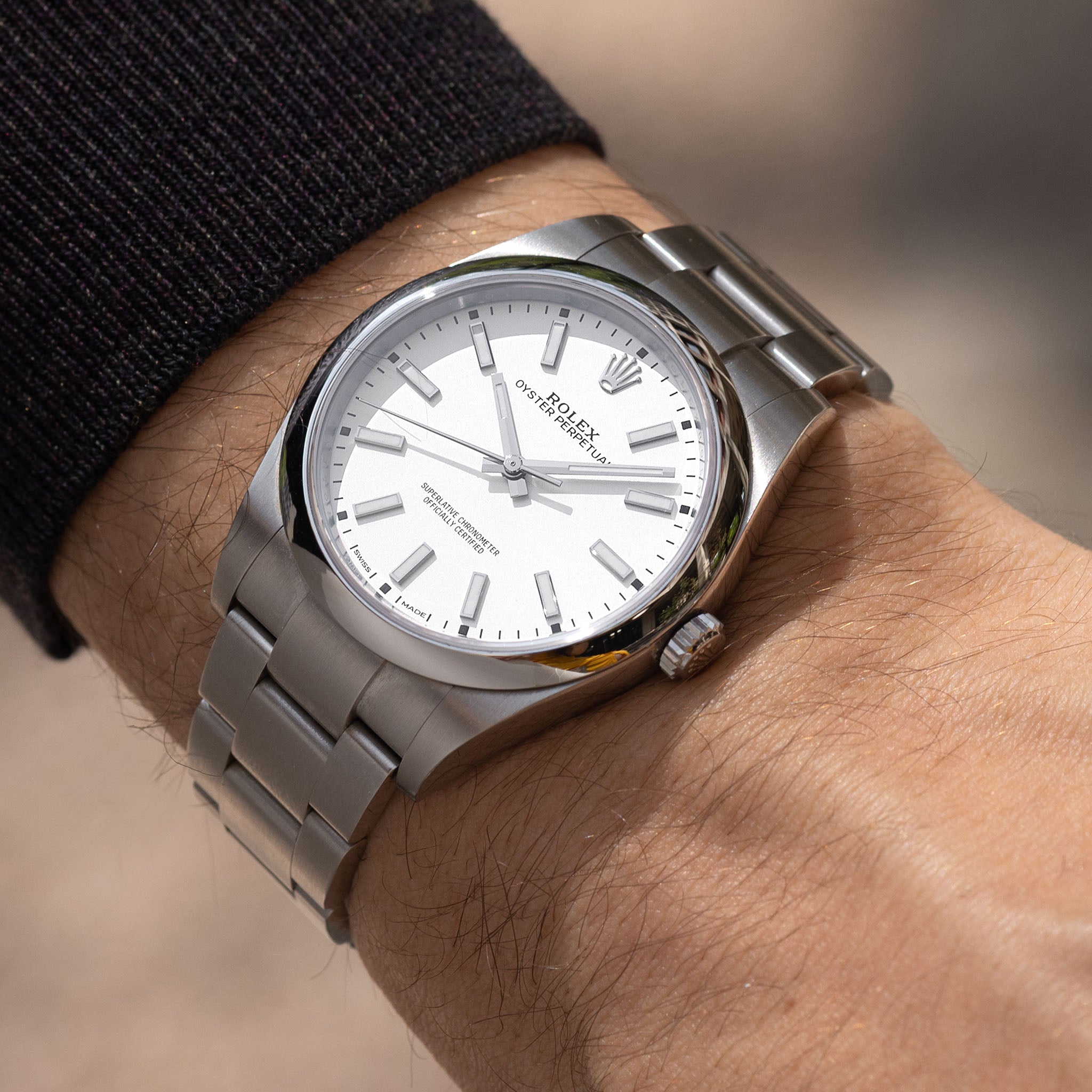 Rolex Oyster Perpetual 39 Ref. 114300 White Dial Full-Set 2020