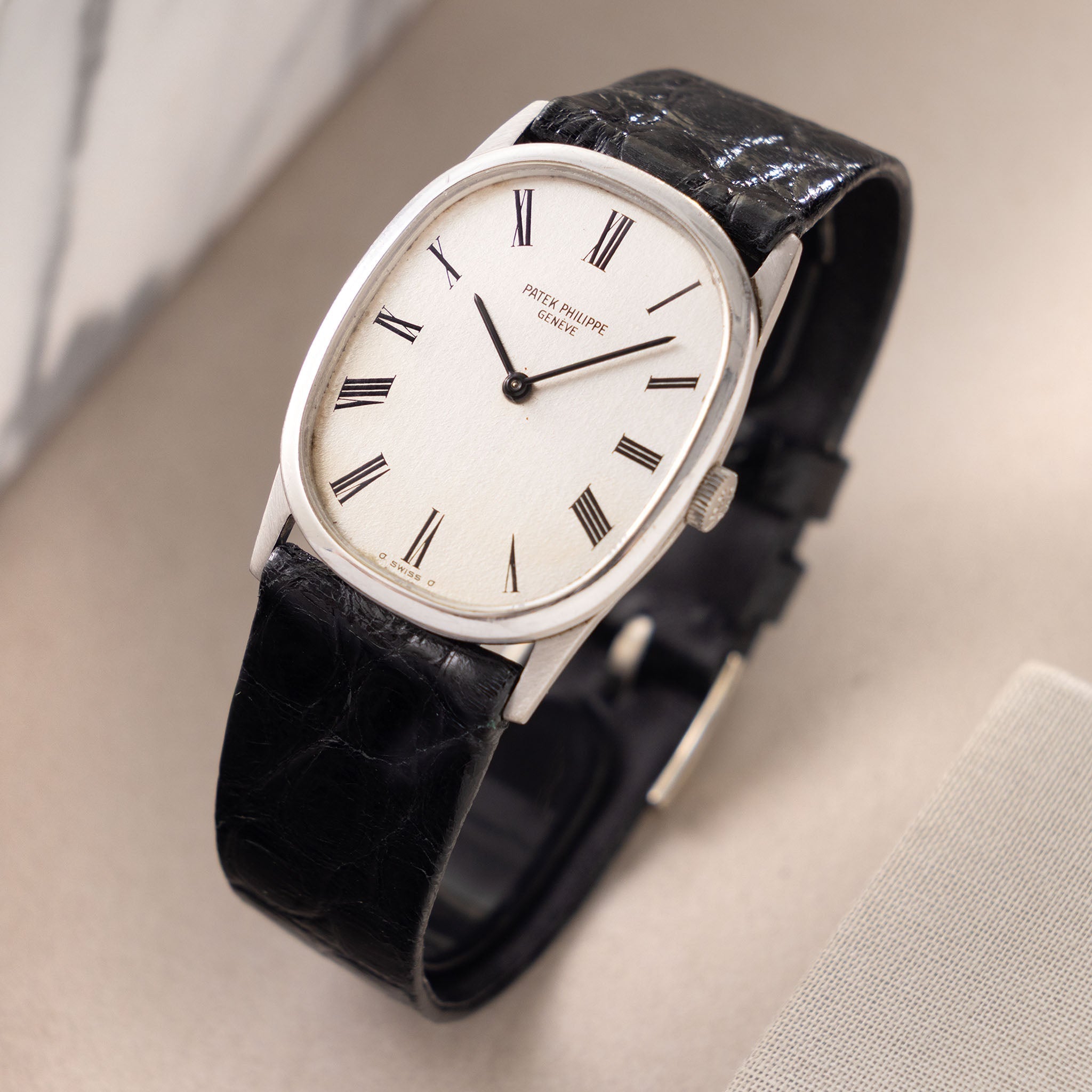 Patek Philippe Golden Ellipse 3546G Silver sigma dial in 18k white gold