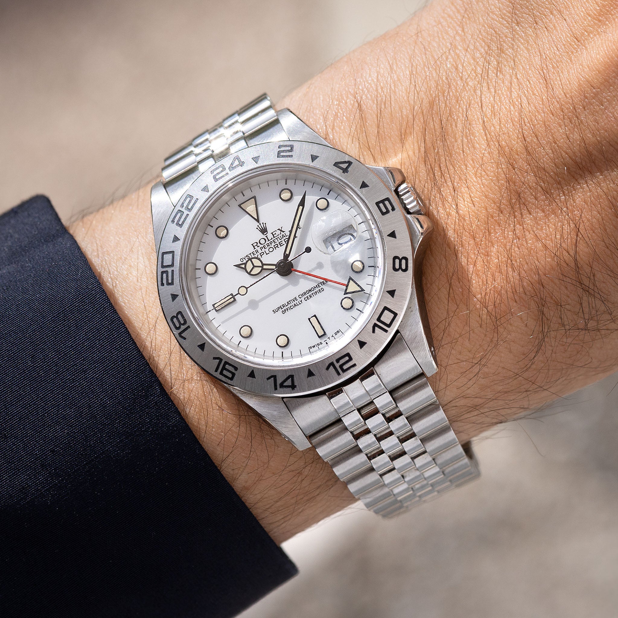 Rolex Explorer II 16550 "Warm Patina dial" with super Jubilee