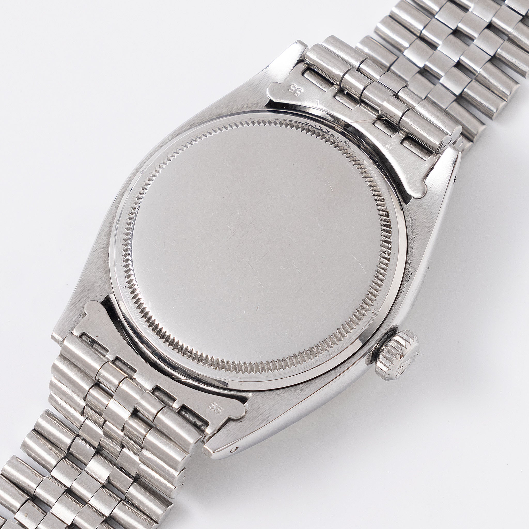 Rolex Datejust 6605 Silver Circular Finish Dial with Roulette Date