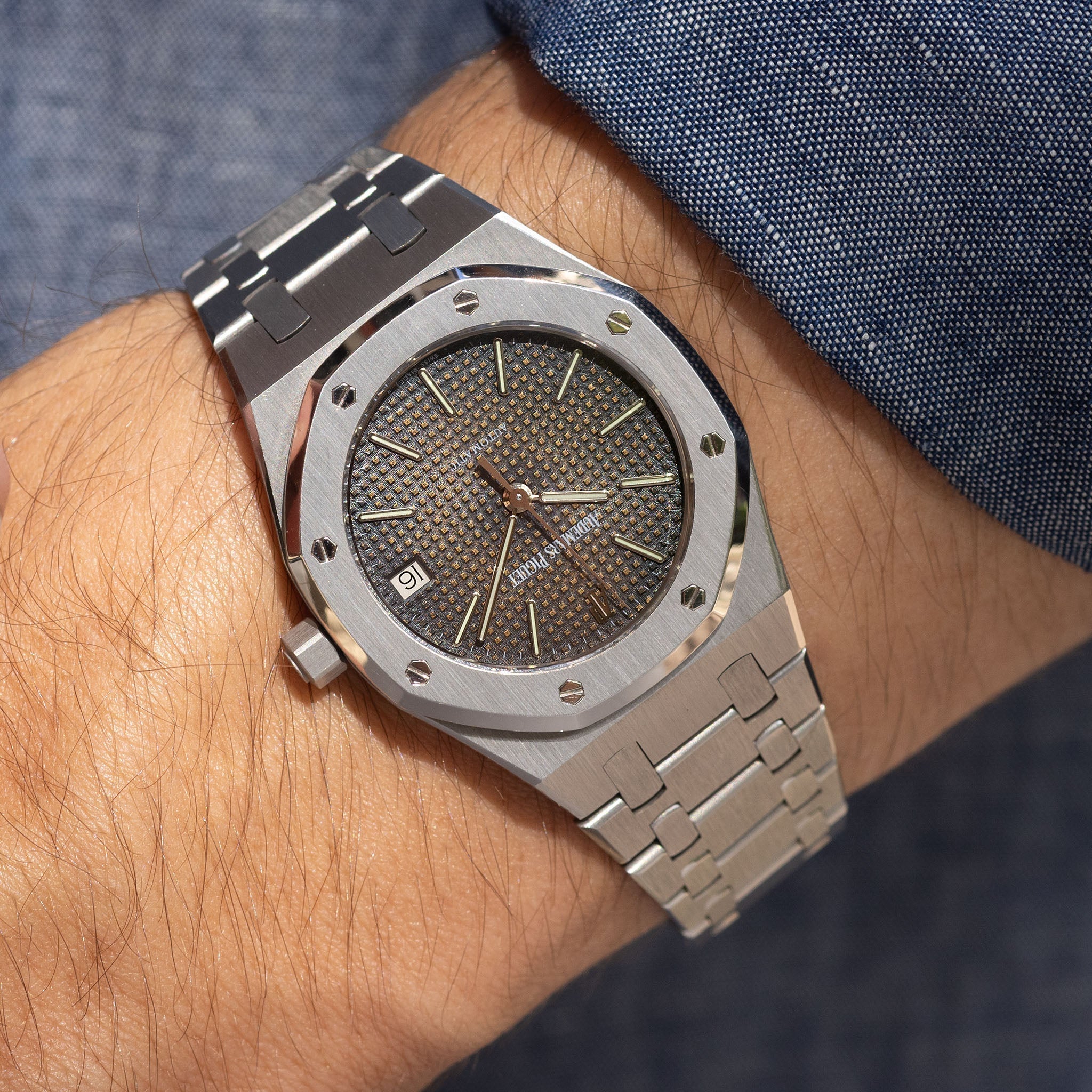 Audemars Piguet Royal-Oak 14790ST Tropical MK2 Dial with Box Extract of Archives and Service Papers
