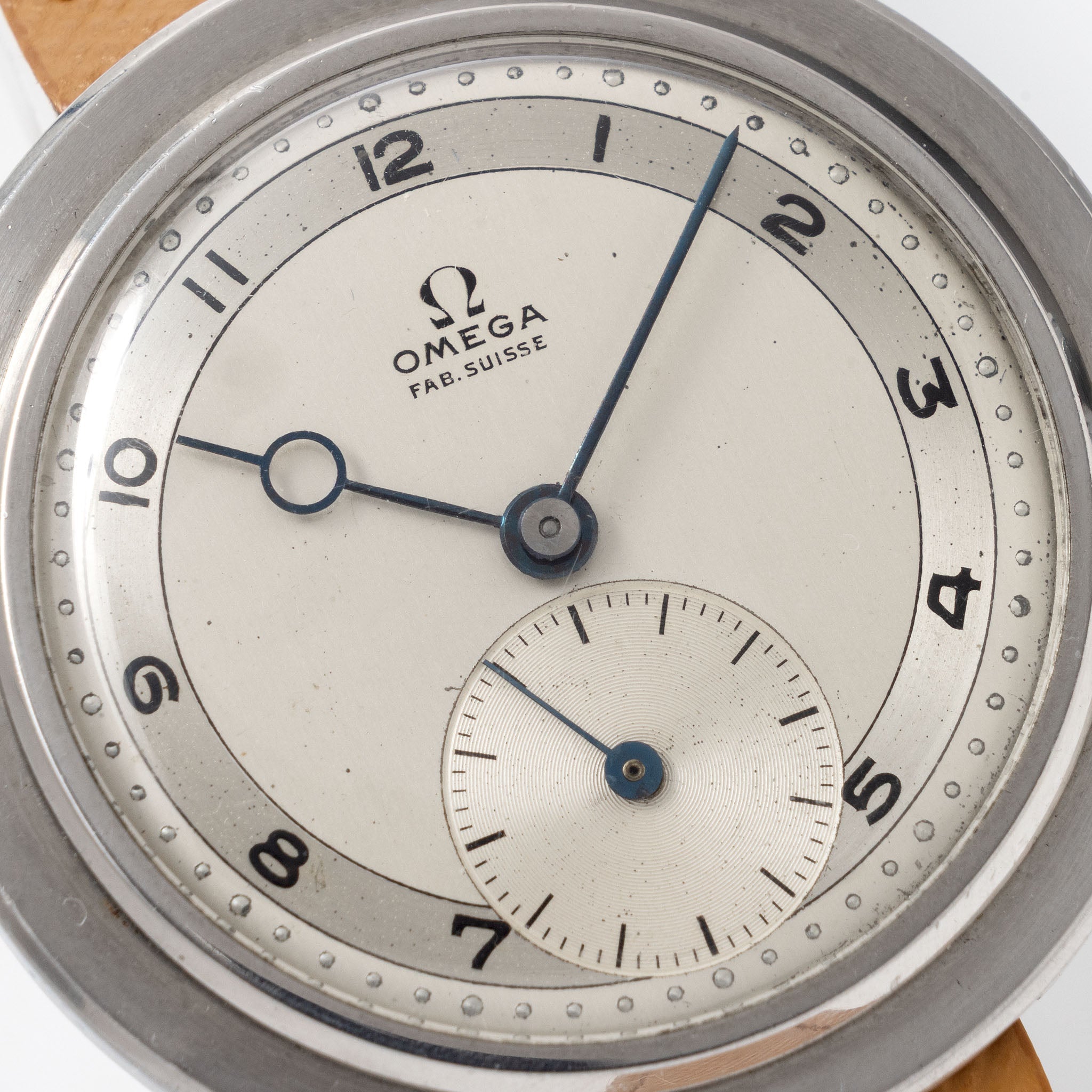 Omega Disco-Volante Oversized Dresswatch ref. CK2013 Two-Tone Silver Dial
