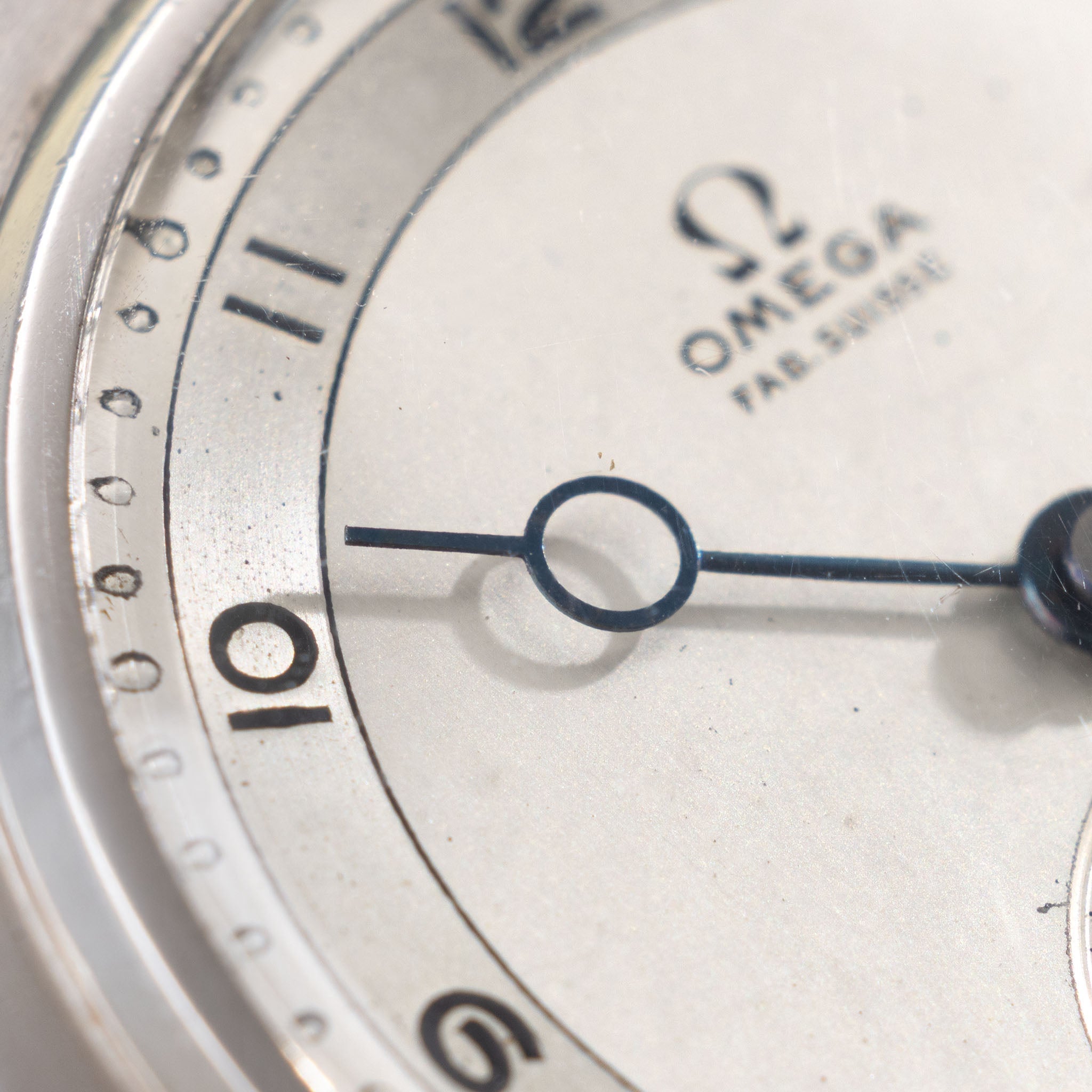 Omega Disco-Volante Oversized Dresswatch ref. CK2013 Two-Tone Silver Dial
