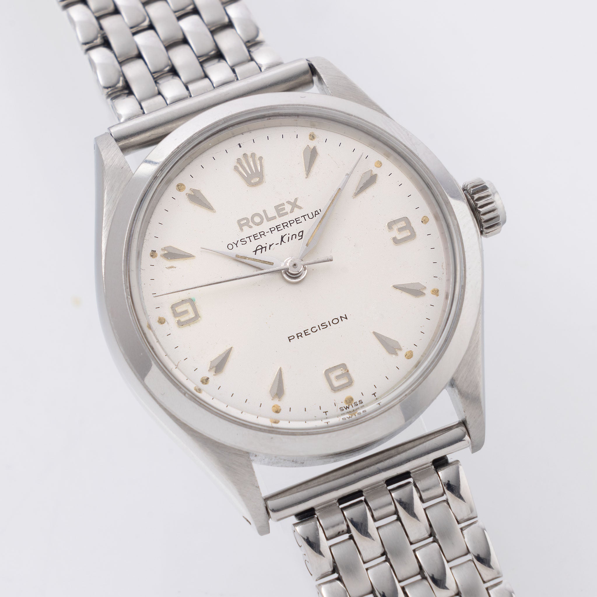 Rolex Oyster Perpetual Air-King Silver Explorer dial ref 5500