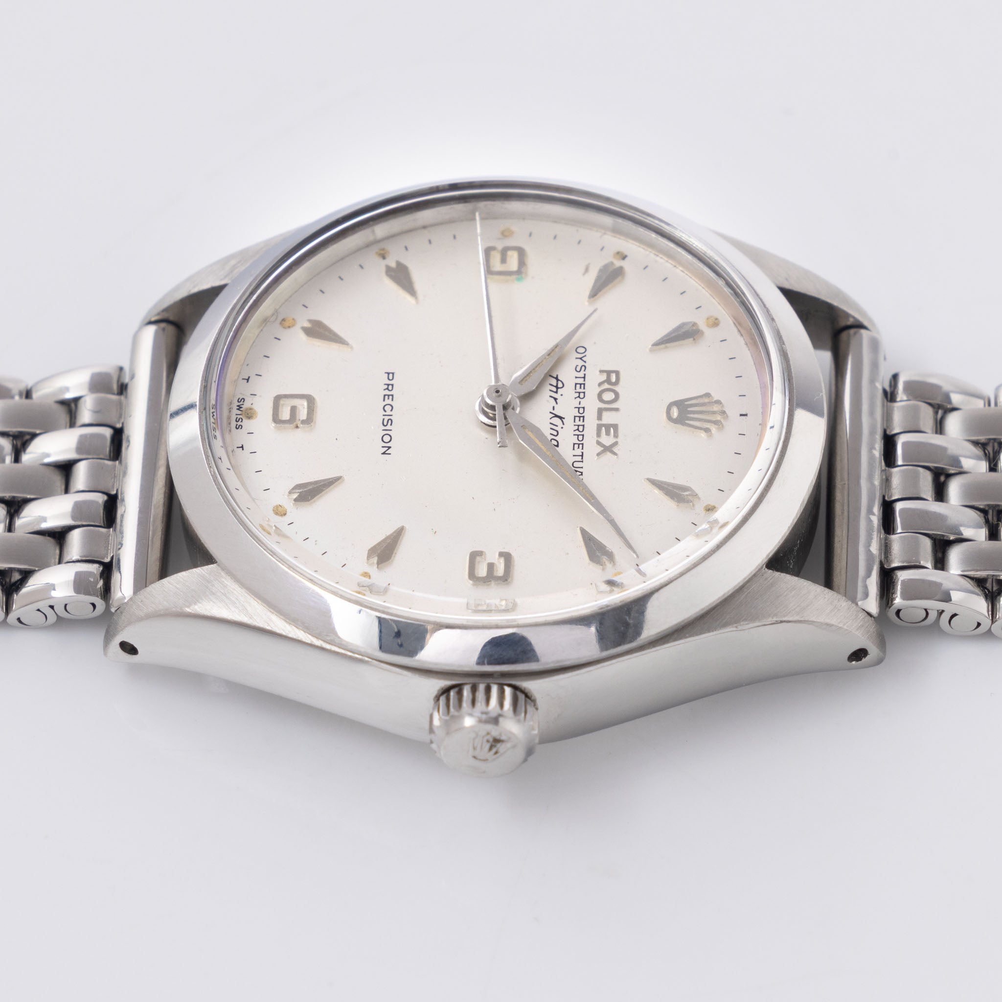 Rolex Oyster Perpetual Air-King Silver Explorer dial ref 5500