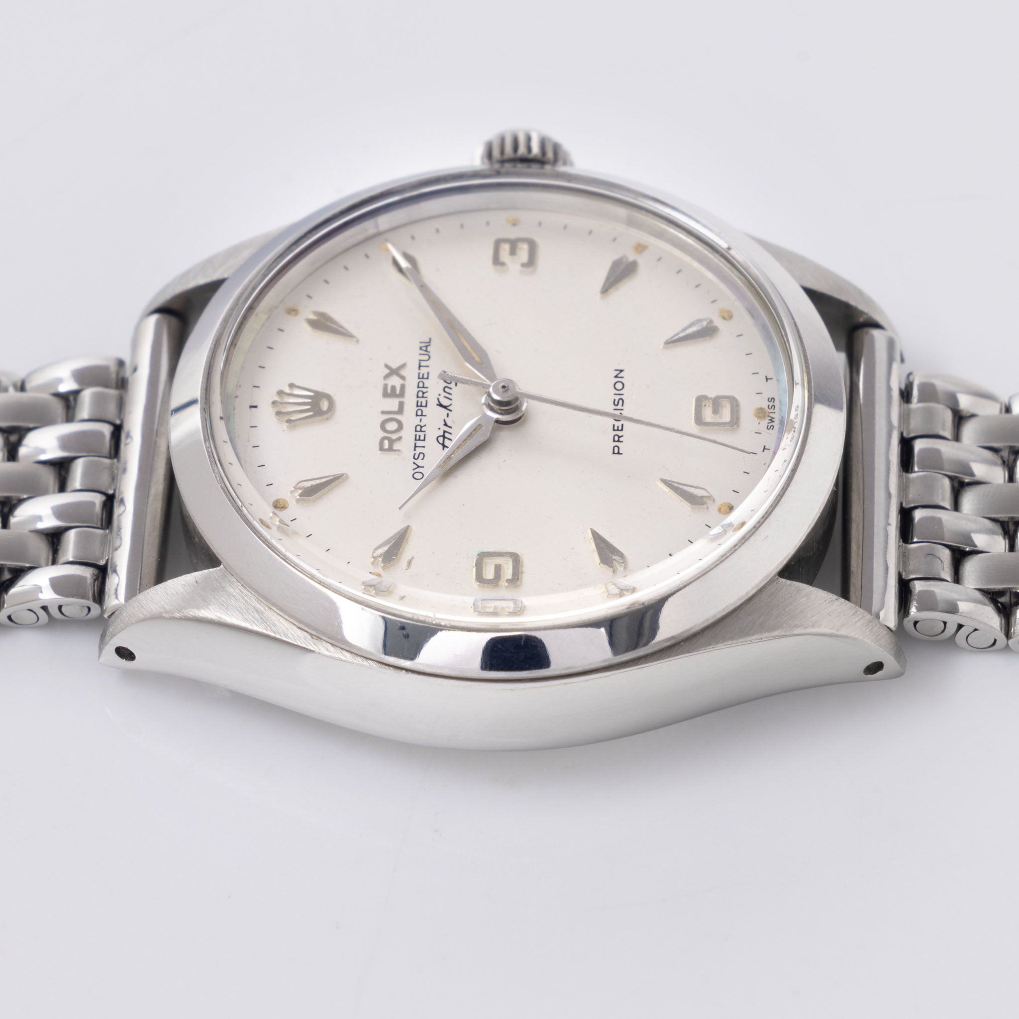 Rolex Oyster Perpetual Air-King Silver Explorer dial ref 5500