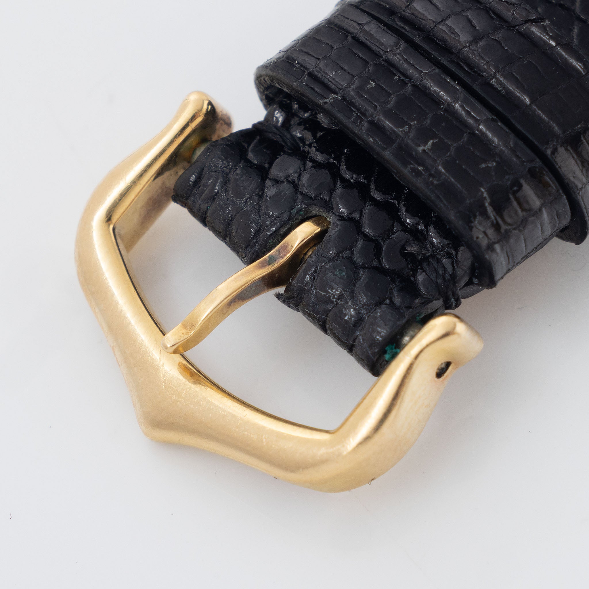 Cartier Santos Dumont Ultra-thin Guilloché Dial ref. 82105 in 18k Yellow Gold Box and Paper Set