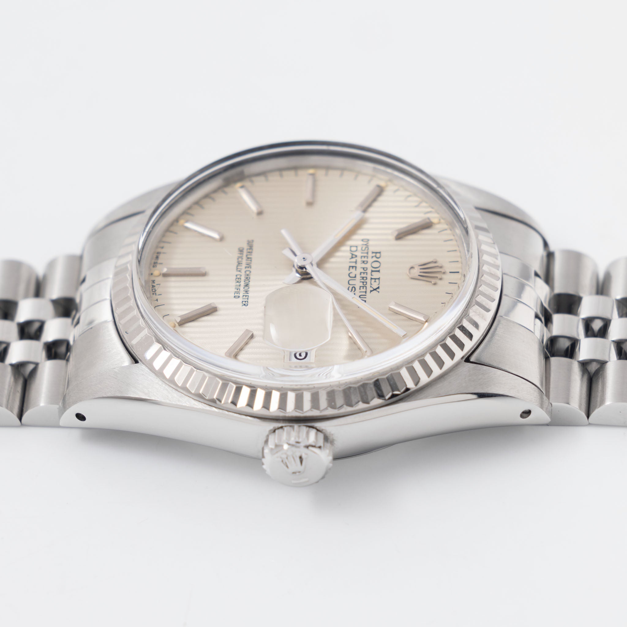 Rolex Datejust cream Tapestry dial ref 16014