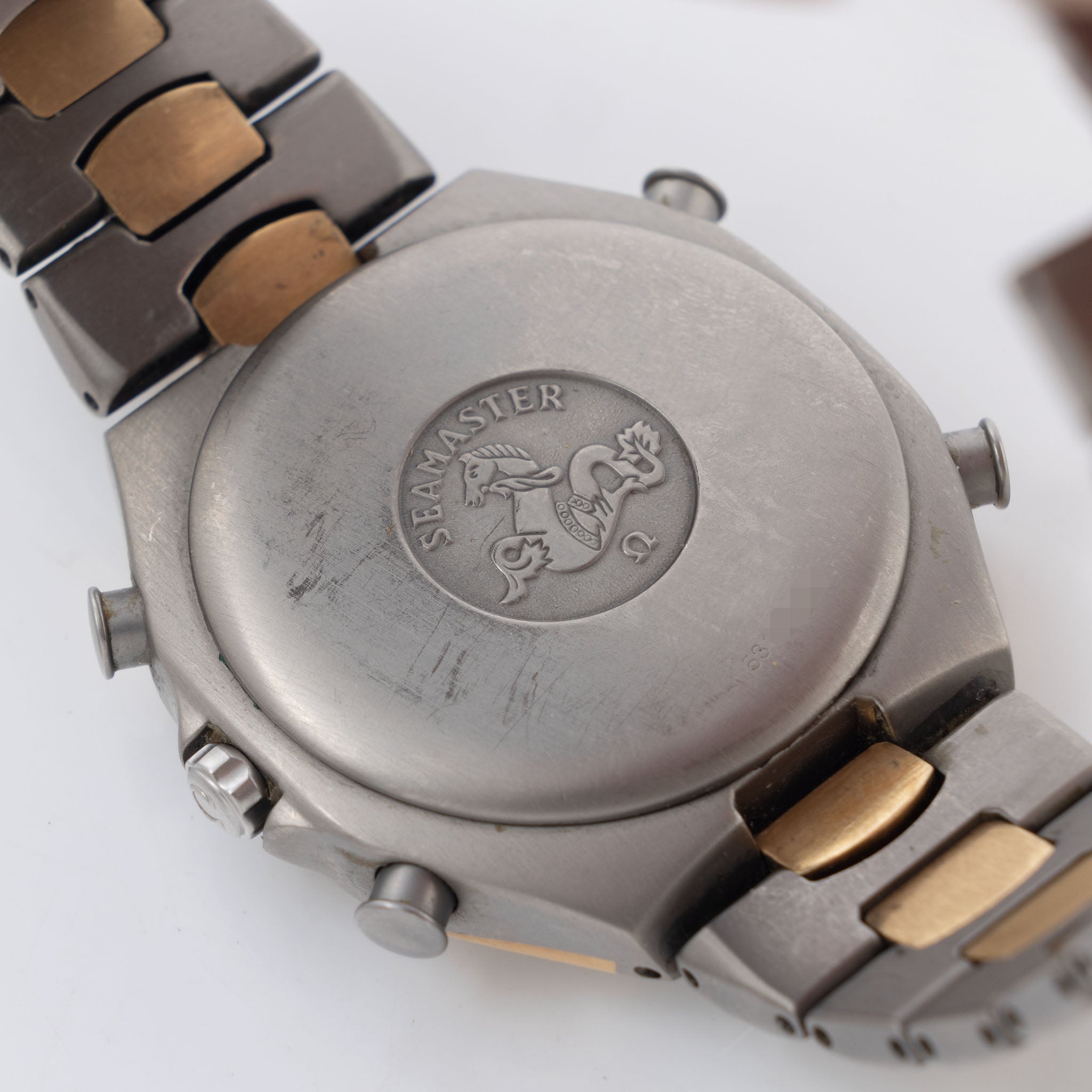 Omega Seamaster Polaris chronograph Olympic Games Limited Edition in Titanium and Gold ref 386.1232